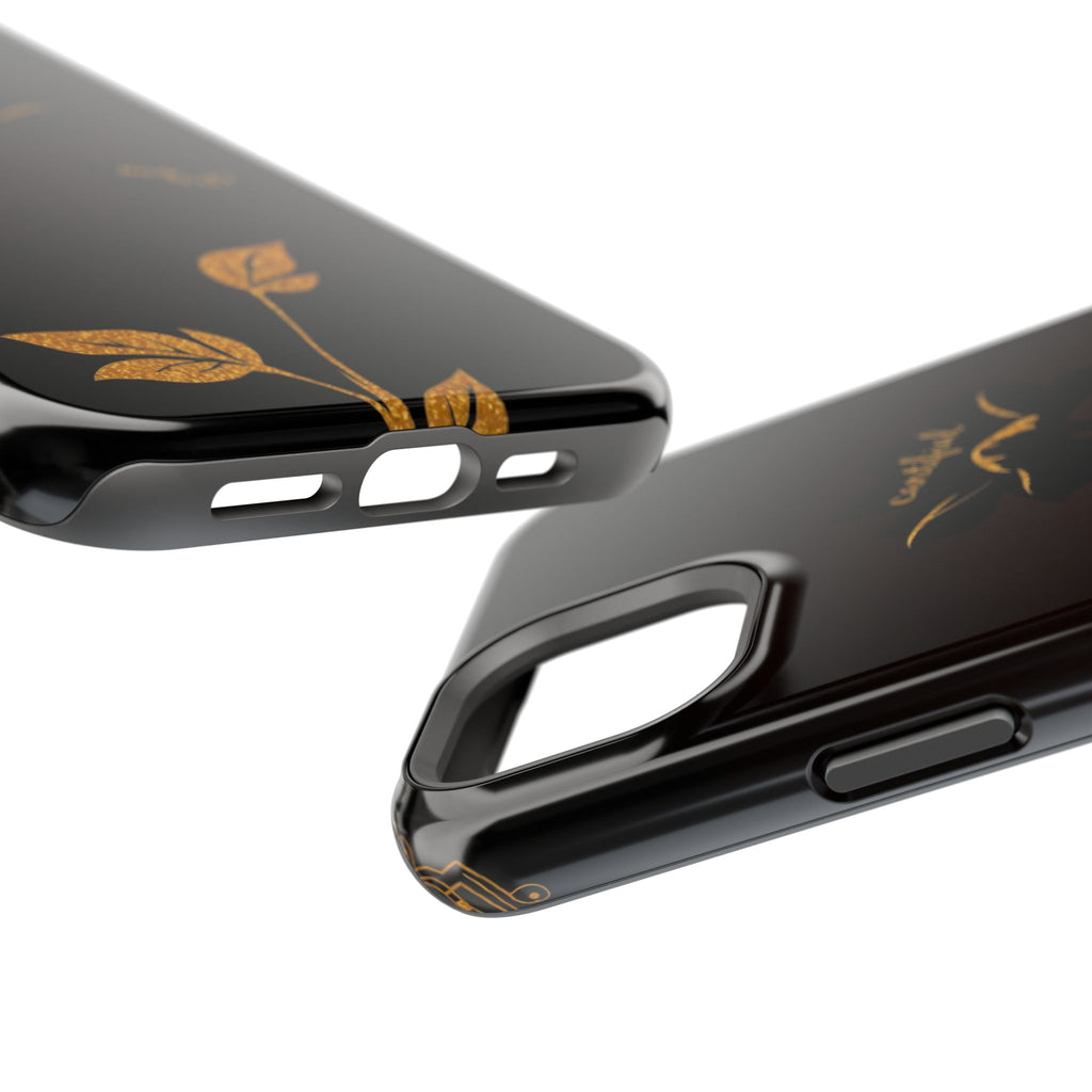 iPhone Earthy Floral Silhouette Design Slim Everyday Designer Case · iPhone Case