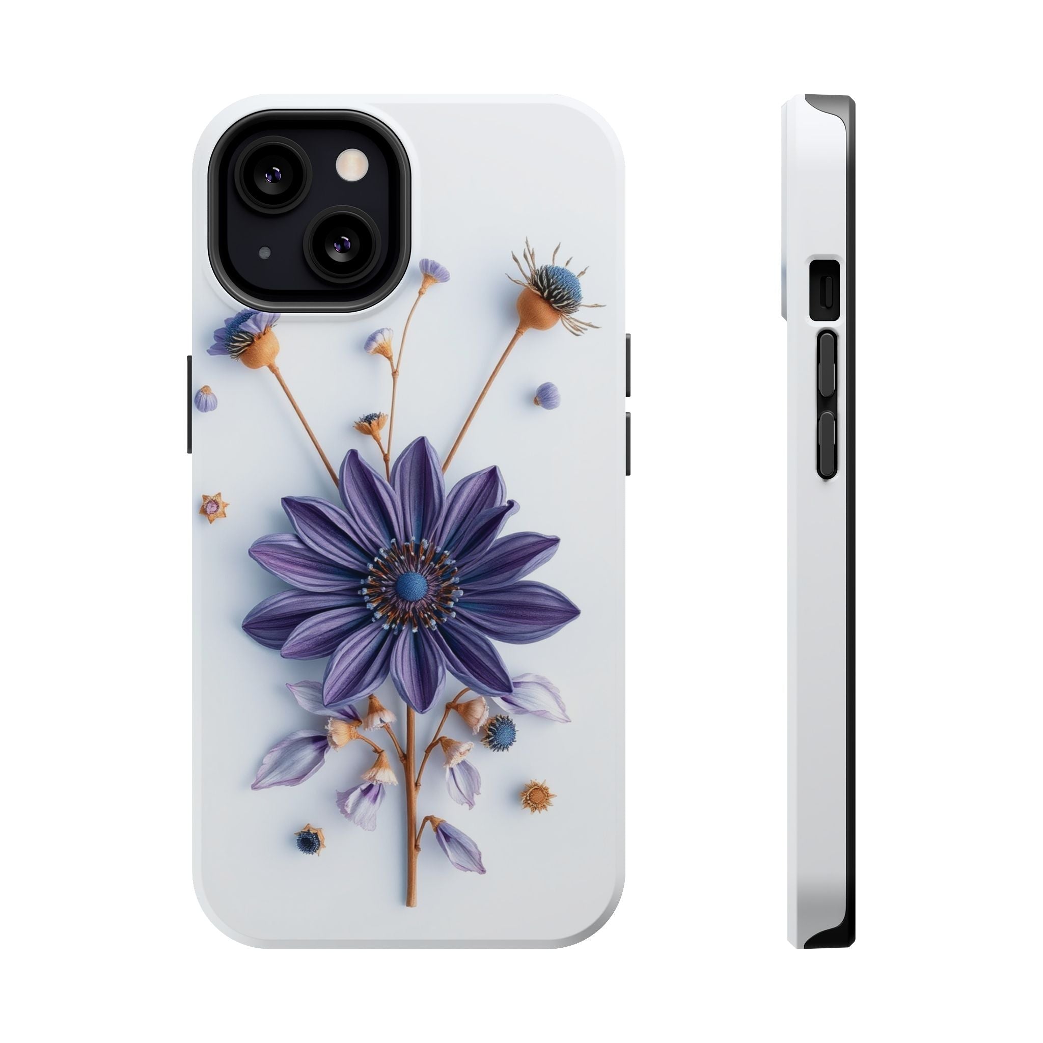 iPhone Dried Flower Flat Lay Pastel Kawaii Slim iPhone Everyday · iPhone Case