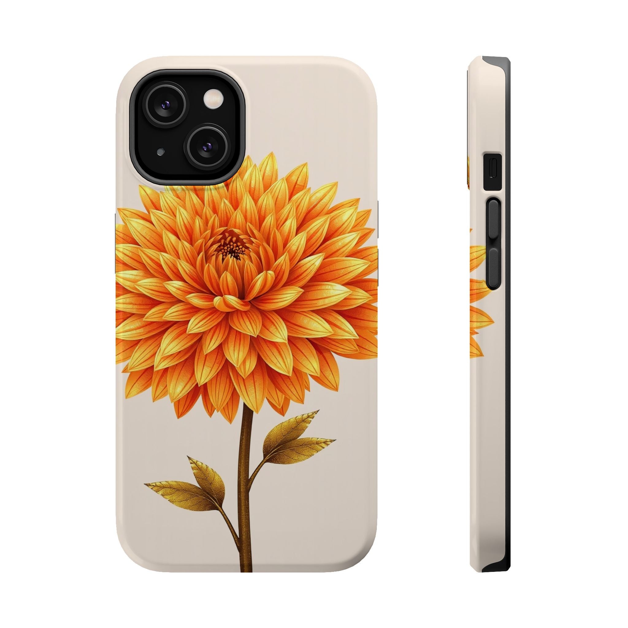 iPhone Chrysanthemum Classic Gold Foil Luxury Slim iPhone Everyday · iPhone Case