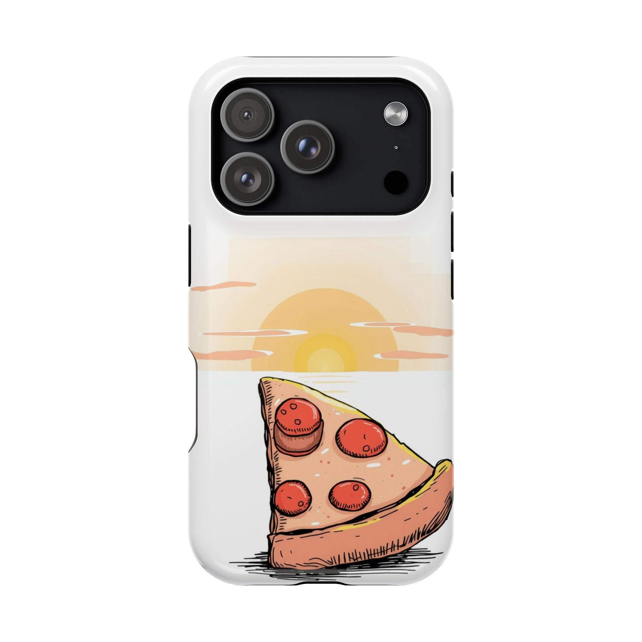 iPhone Earthy Pizza Slice Sunset Design Slim Everyday Designer Case · iPhone Cas