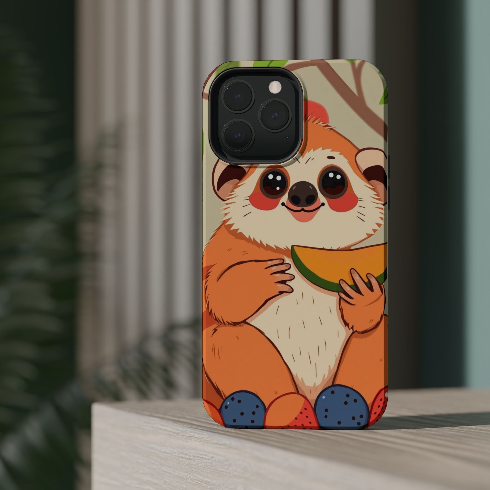 iPhone Slow Loris with Fruit Kids Fun iPhone Phone Case Gift Slim · iPhone Case