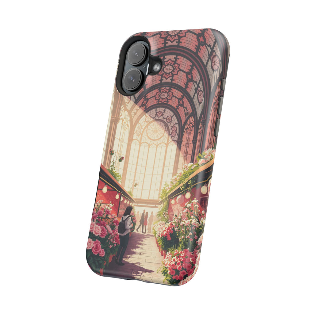 iPhone Flower Market Stained Glass Bold Modern Everyday Snap Case · iPhone Case