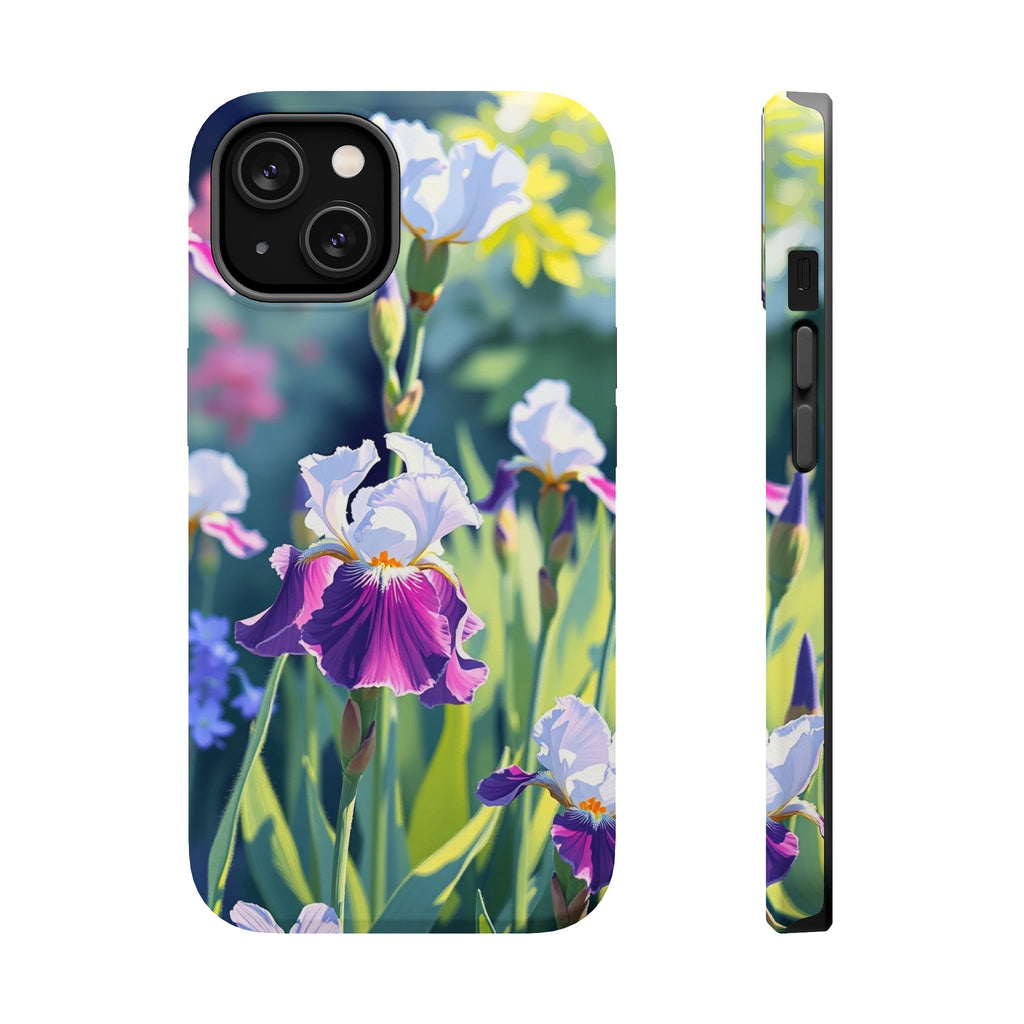 iPhone Vibrant Iris Garden Design Bold Modern Everyday Snap Case · iPhone Case