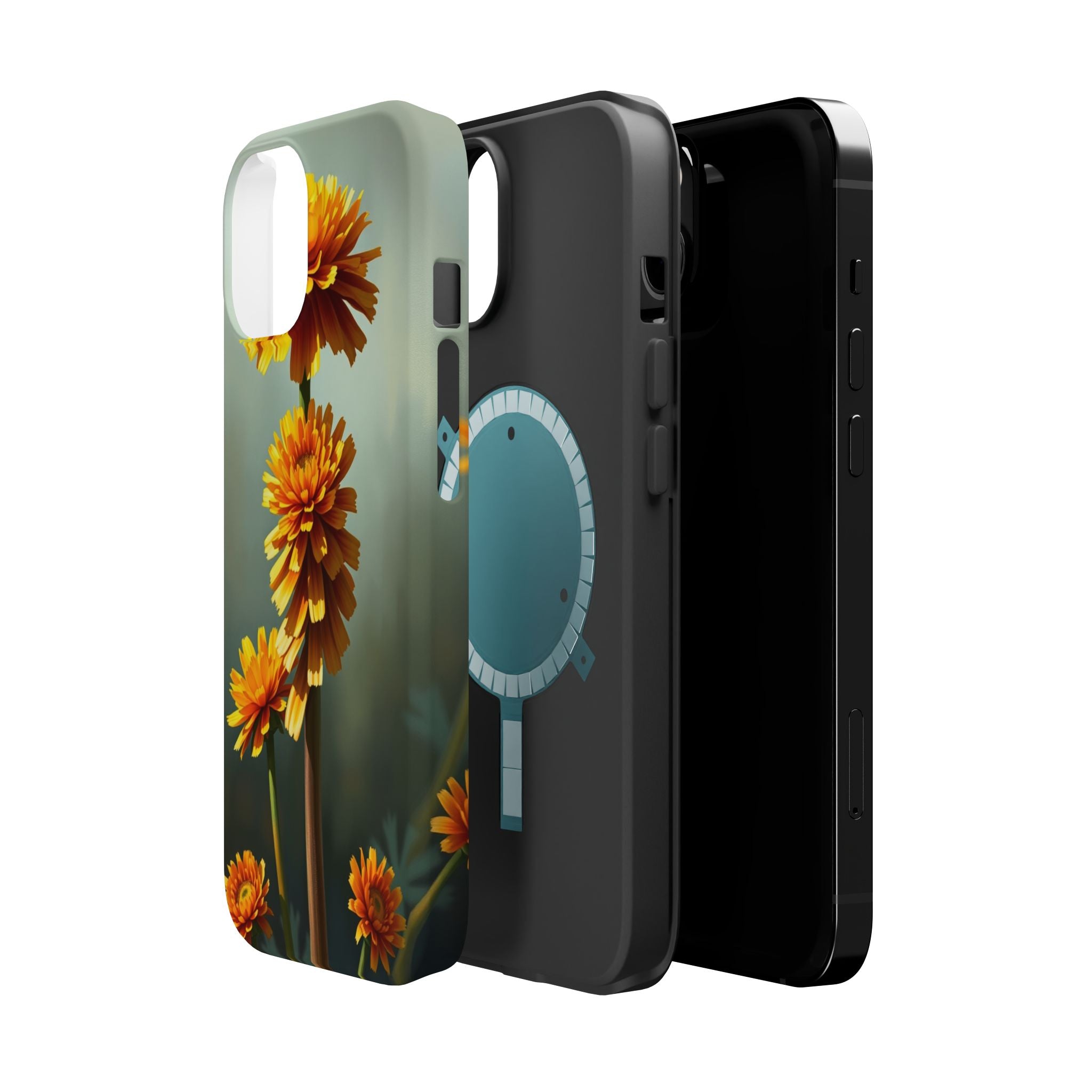 iPhone Ranunculus Stack Electric Art Slim Everyday Designer Case · iPhone Case