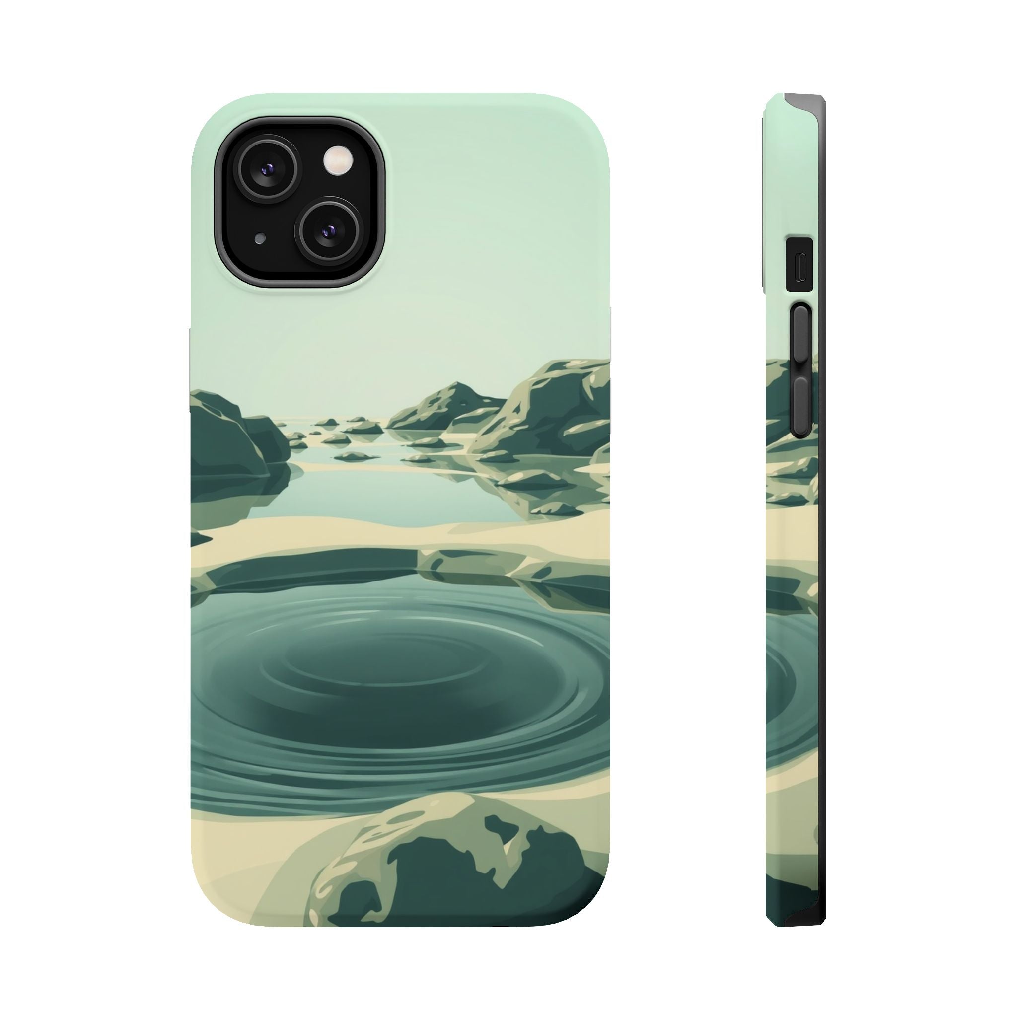 iPhone Radiant Tidal Pool Design Bold Modern Everyday Snap Case · iPhone Case