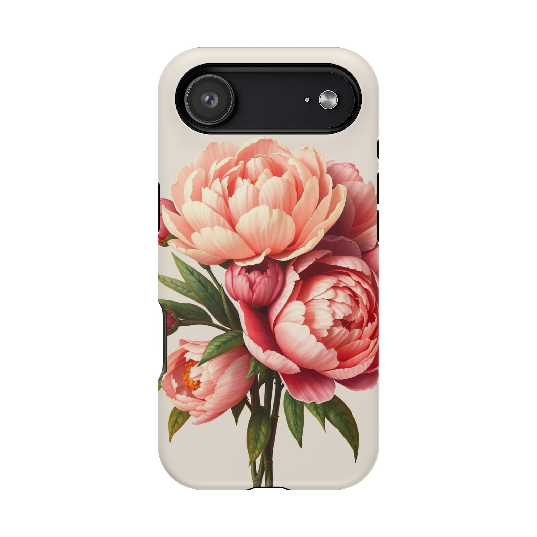iPhone Rose Pink And Cream Peony Bouquet Slim Everyday iPhone Designer · iPhone