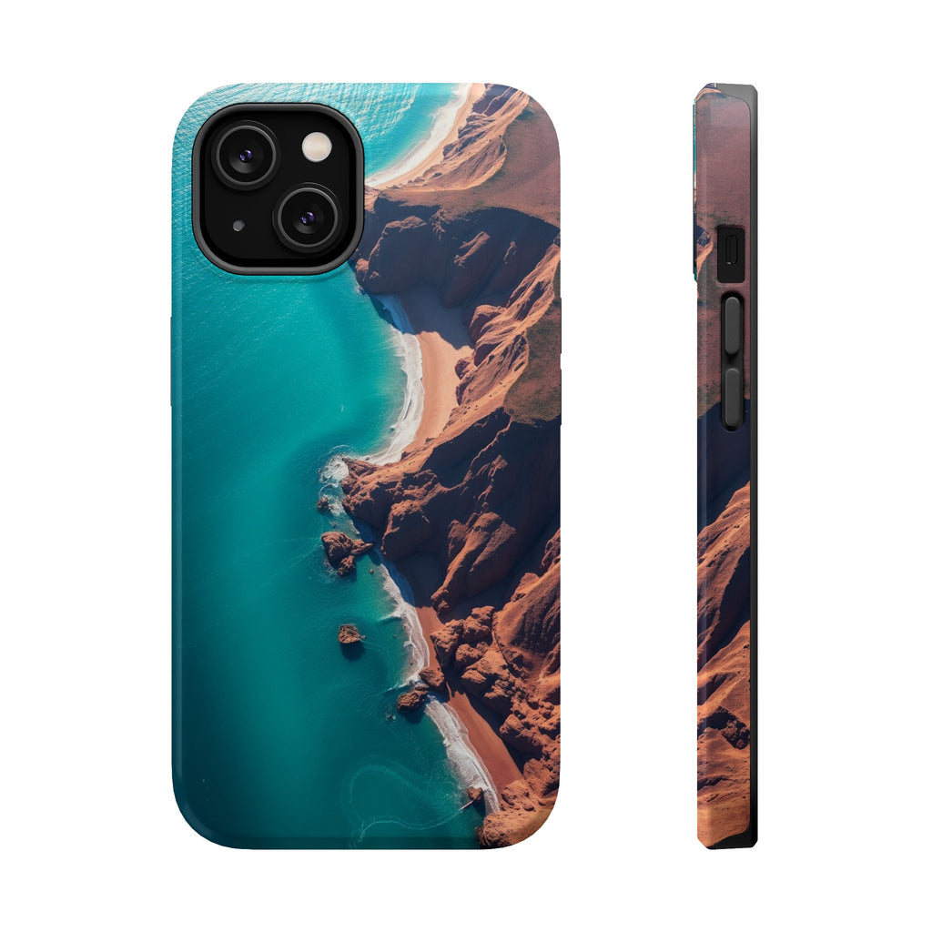 iPhone Shoreline Aerial Abstract Geometric Slim iPhone Everyday · iPhone Case