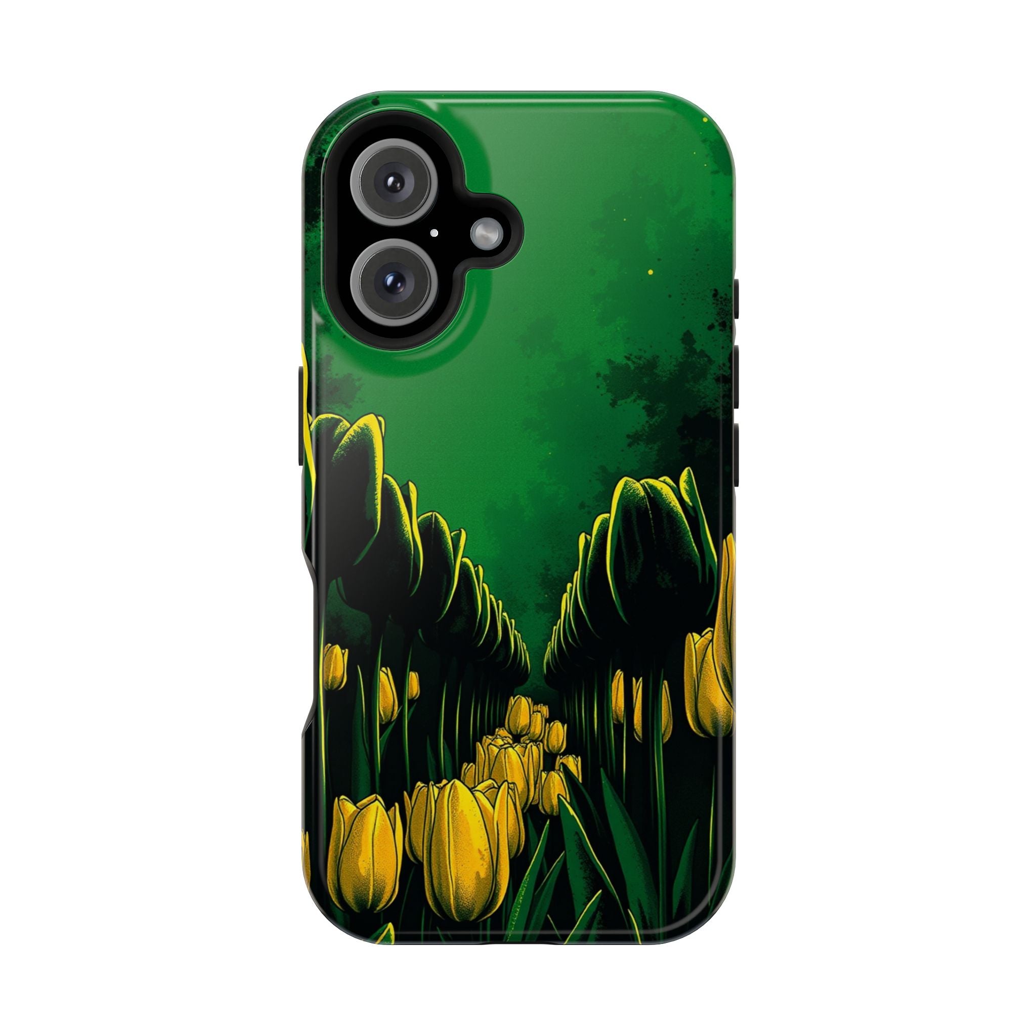 iPhone Tulip Row Emerald Green And Gold Slim Snap Case · iPhone Case