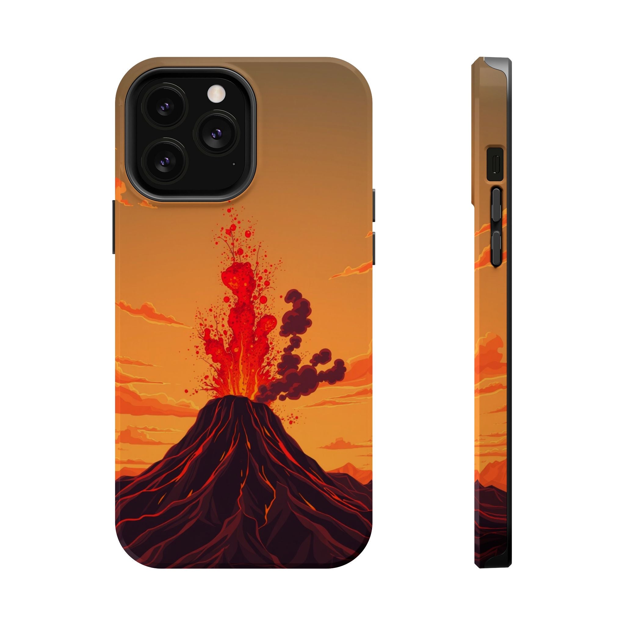 iPhone Sunset Amber And Peach Volcanic Eruption Soft iPhone Finish · iPhone Case
