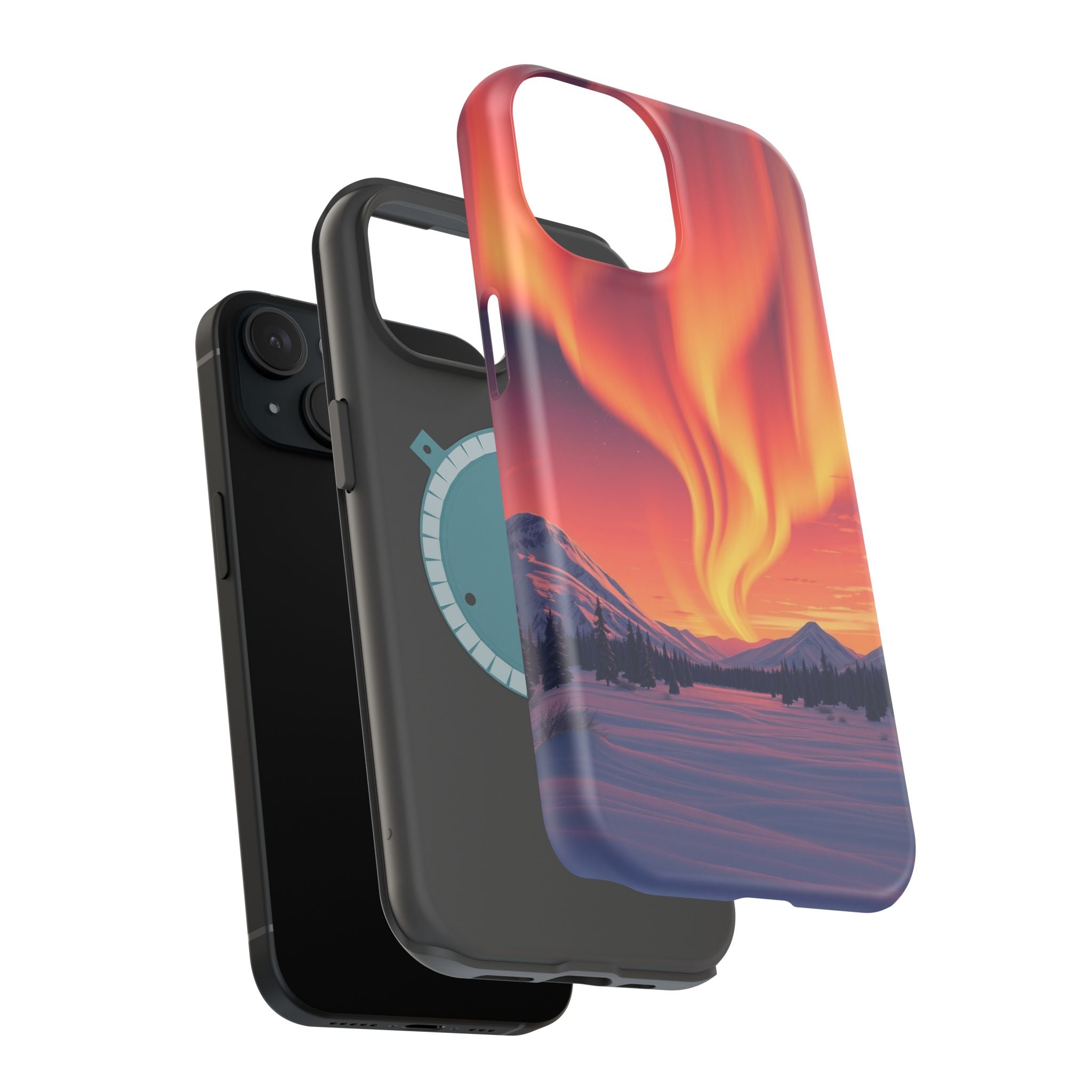 iPhone Sunset Amber And Peach Northern Lights Slim iPhone Everyday · iPhone Case