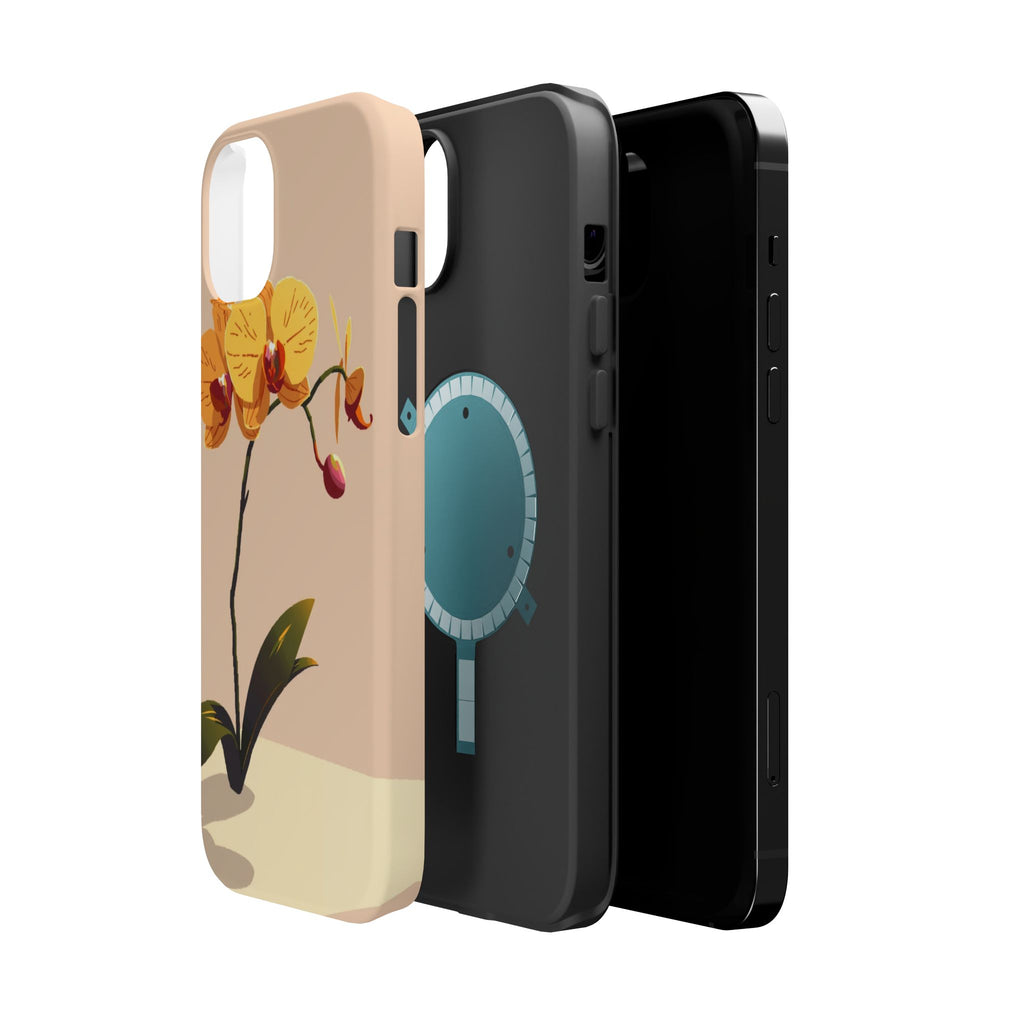 iPhone Orchid Study Pixel Art -Bit Bold Modern Everyday Snap Case · iPhone Case