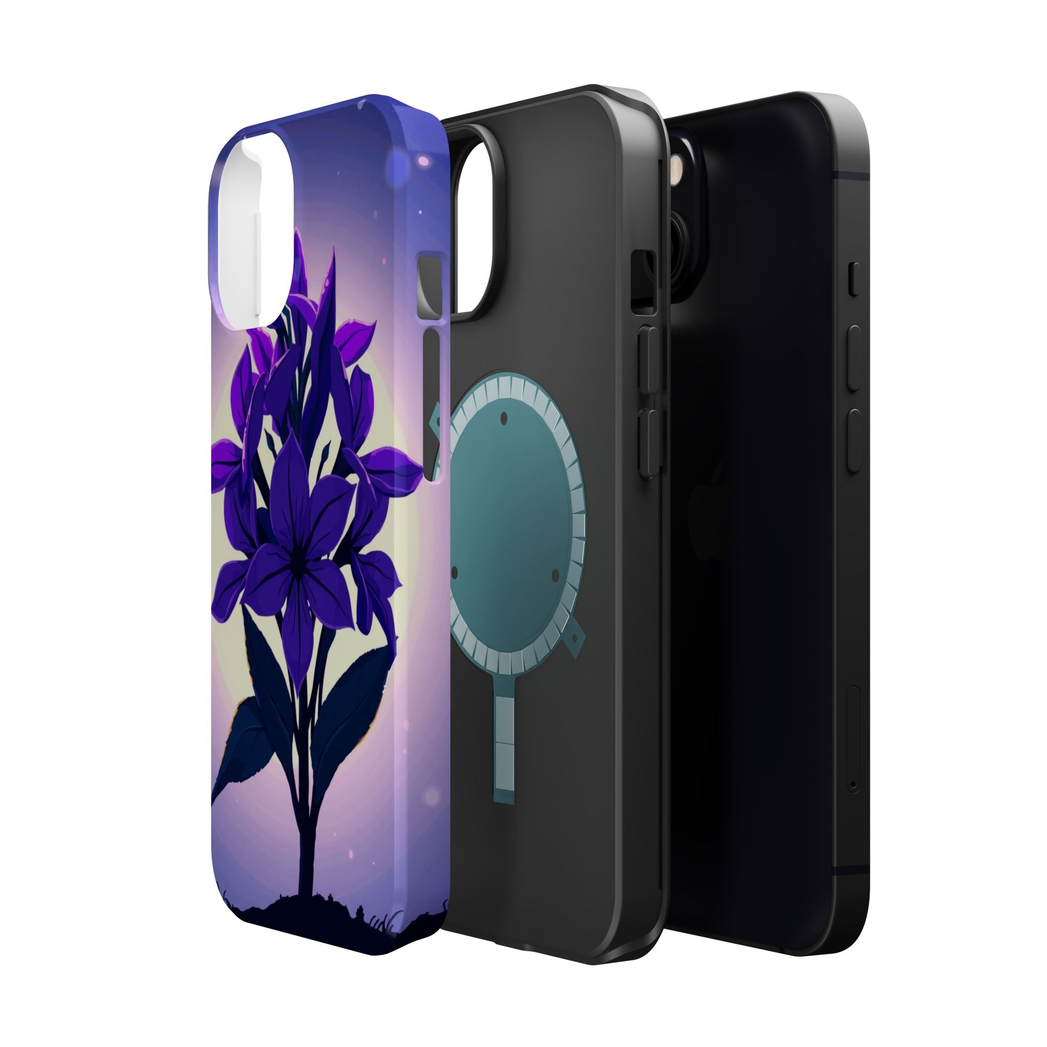 iPhone Floral Crown Mystic Art 13 Bold Modern Everyday Snap Case · iPhone Case