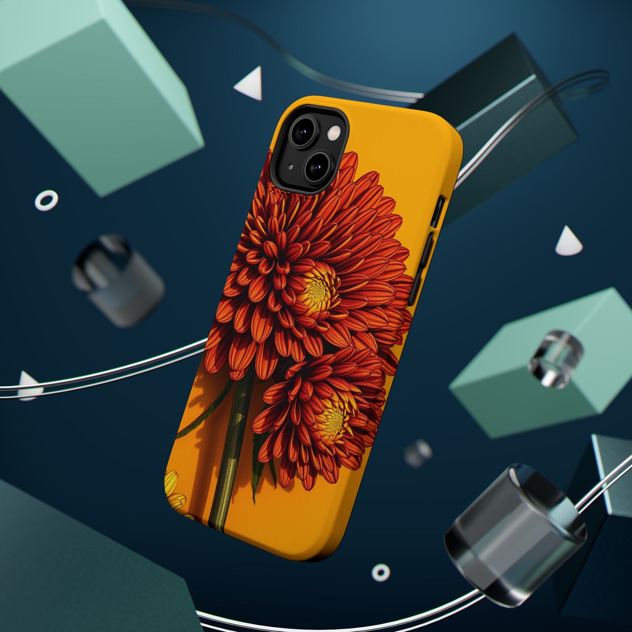 iPhone Mustard And Rust Ranunculus Stack Slim Everyday iPhone 14 · iPhone Case