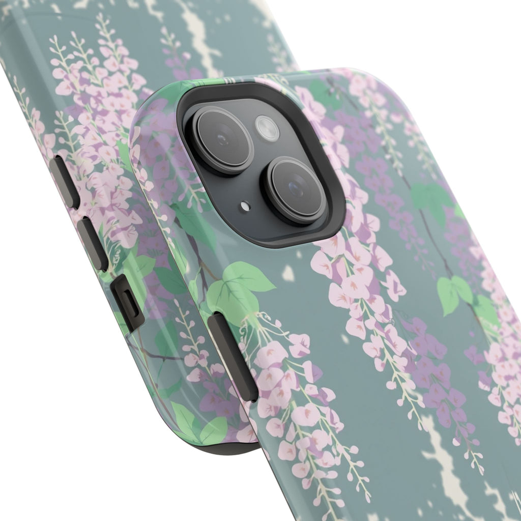 iPhone Dreamy Wisteria Cascade Design Slim Everyday Designer Case · iPhone Case