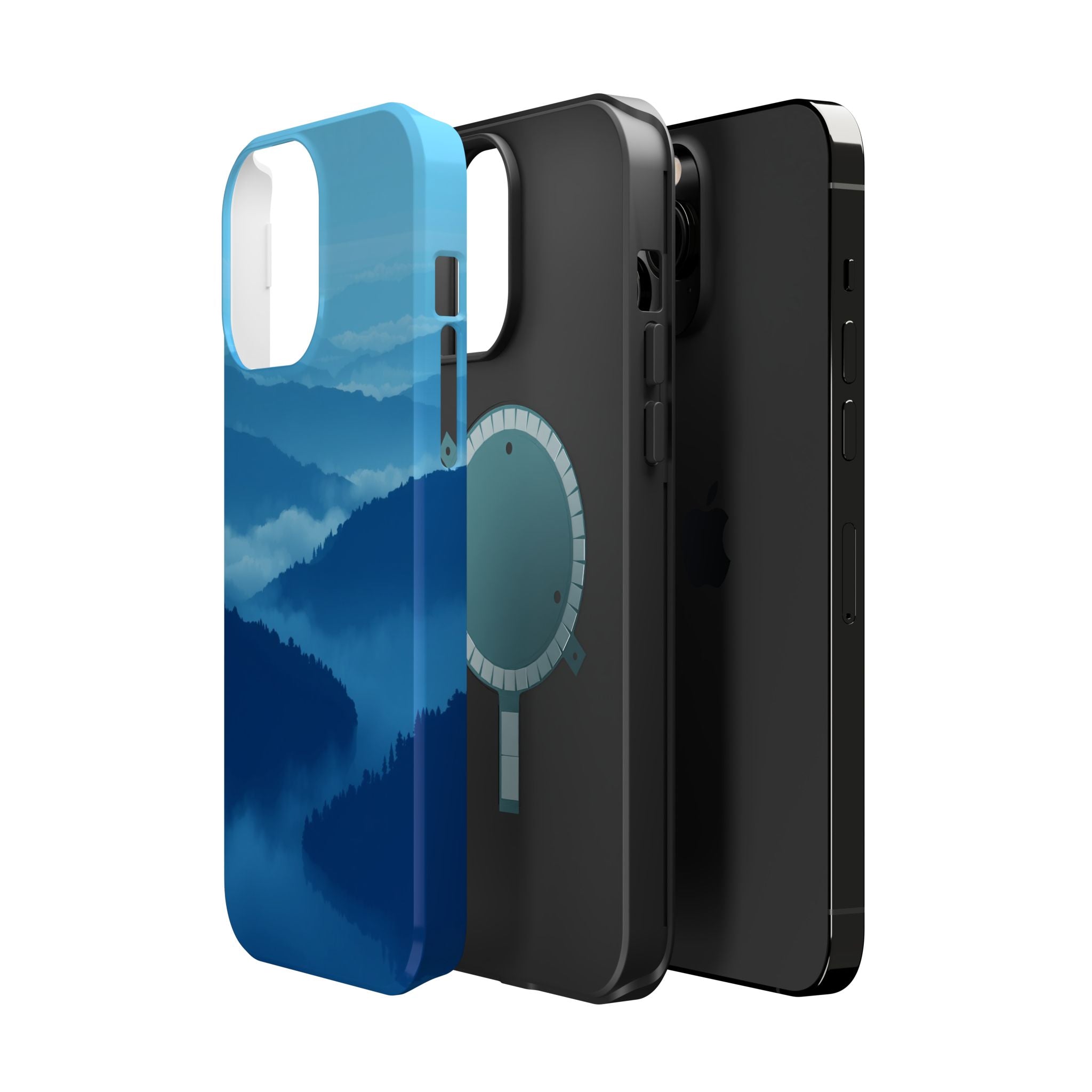 iPhone Fog Rolling Over Hills Pixel Art -Bit Slim iPhone Everyday · iPhone Case