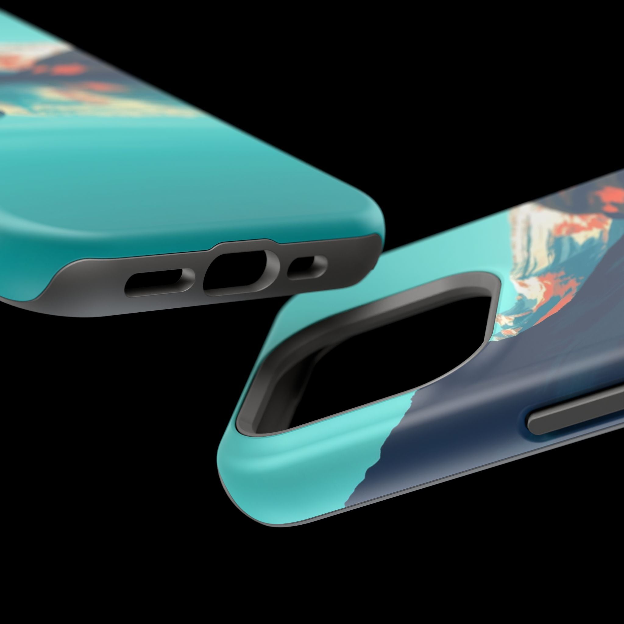 iPhone Glacier Lake Bold Art 16 Slim Everyday Designer Case · iPhone Case