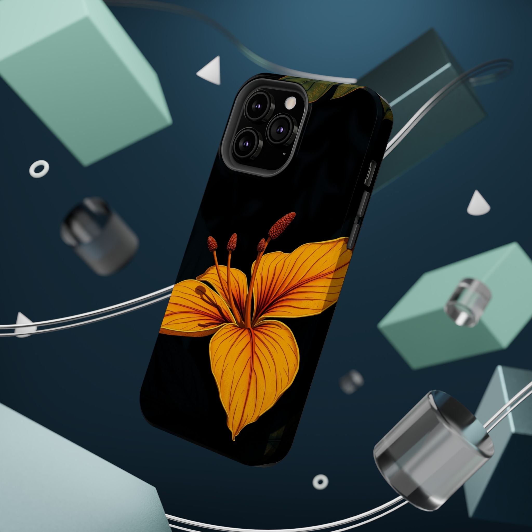 iPhone Earthy Tropical Bloom Design Artistic Everyday Cas Slim Snap Case · iPhon