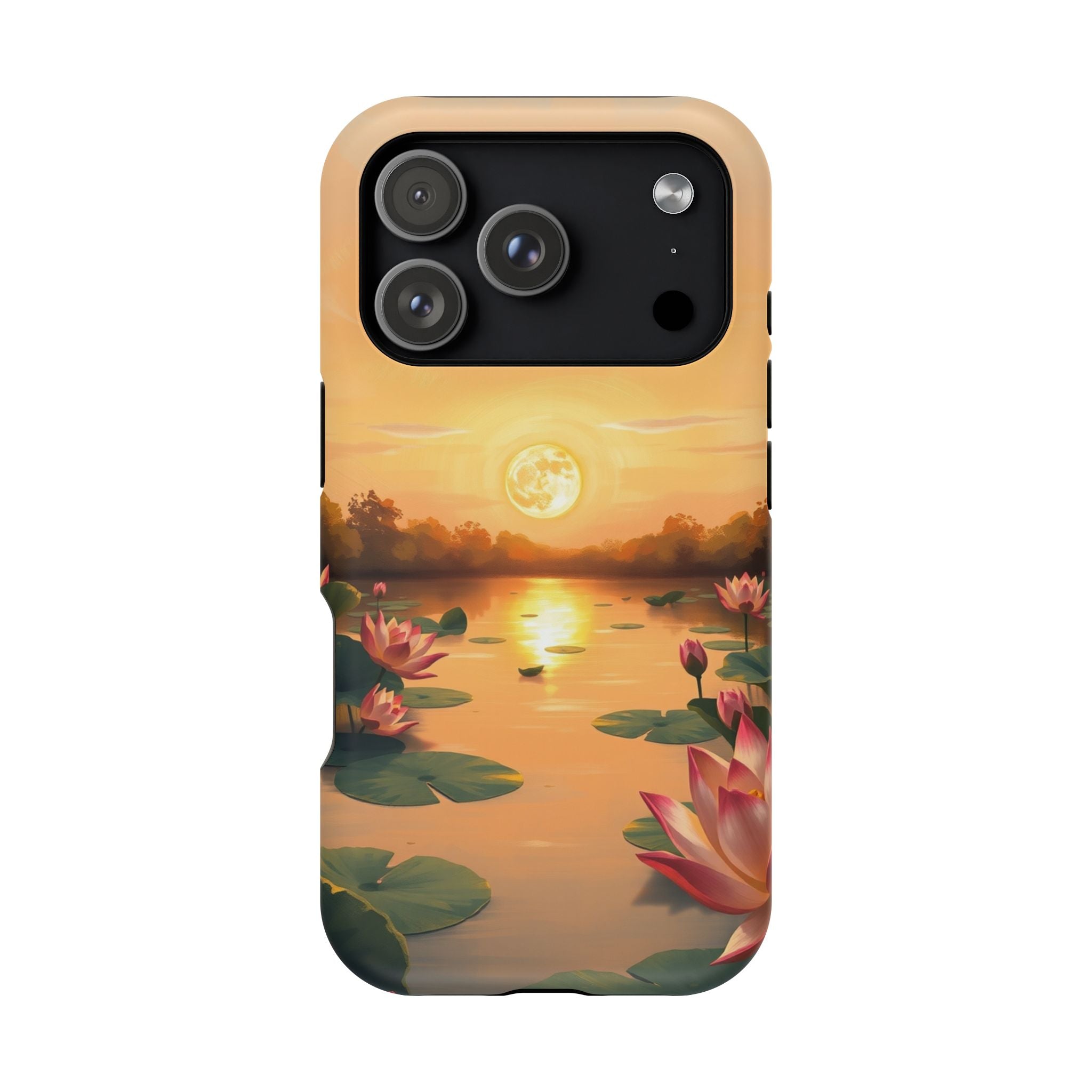 iPhone Lotus Pond Oil Painting Impressionist Slim iPhone Everyday · iPhone Case