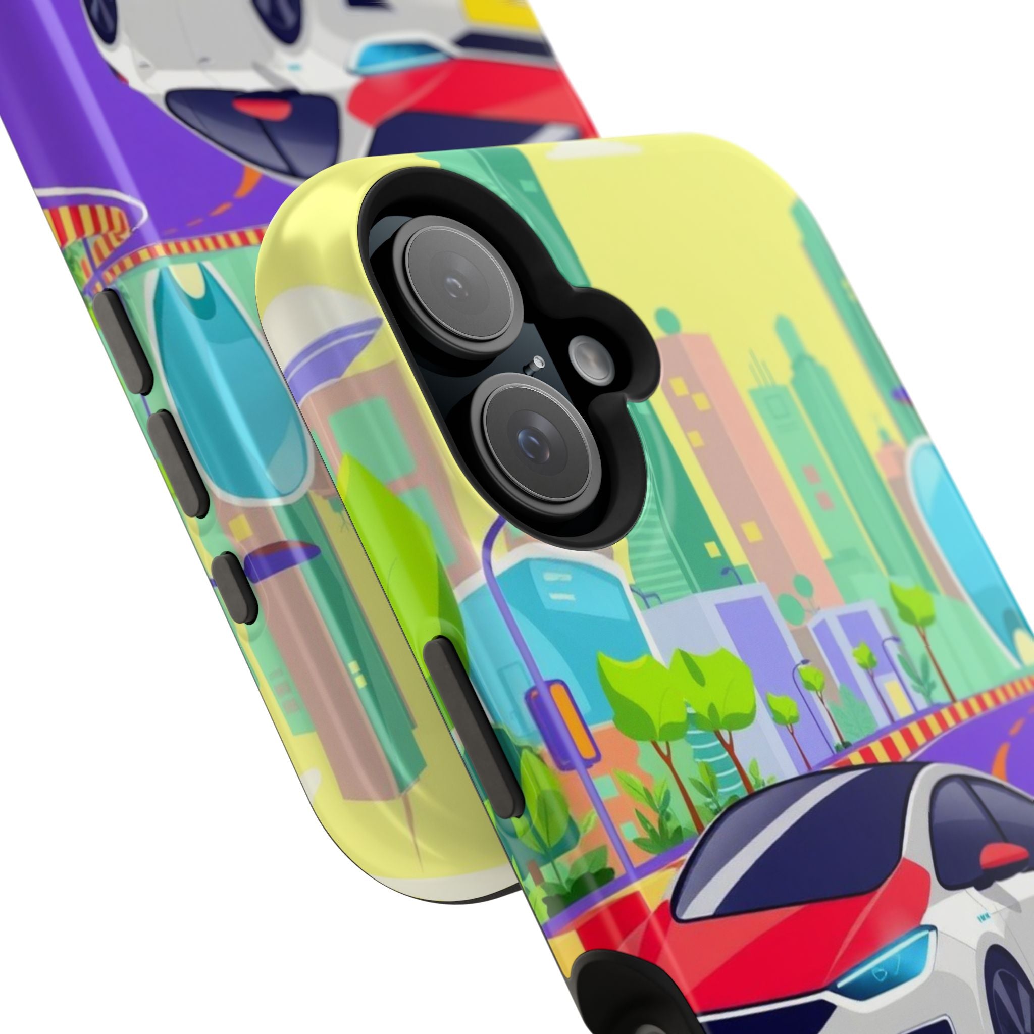 iPhone Electric Car Future Kids Fun Phone Case Gift Slim Snap Case · iPhone Case