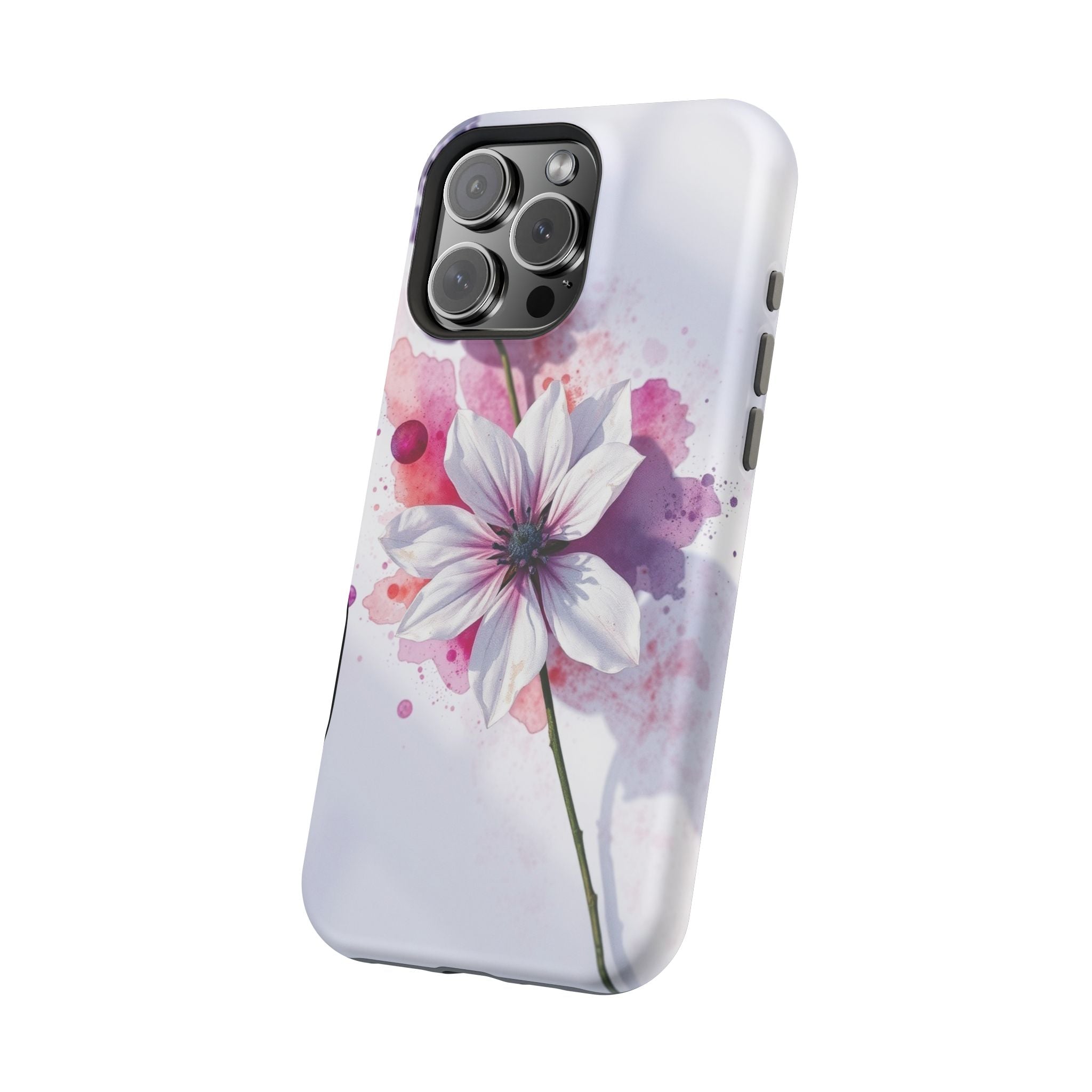 iPhone Floral Watercolor Splash Bold Art Slim Everyday iPhone 15 · iPhone Case