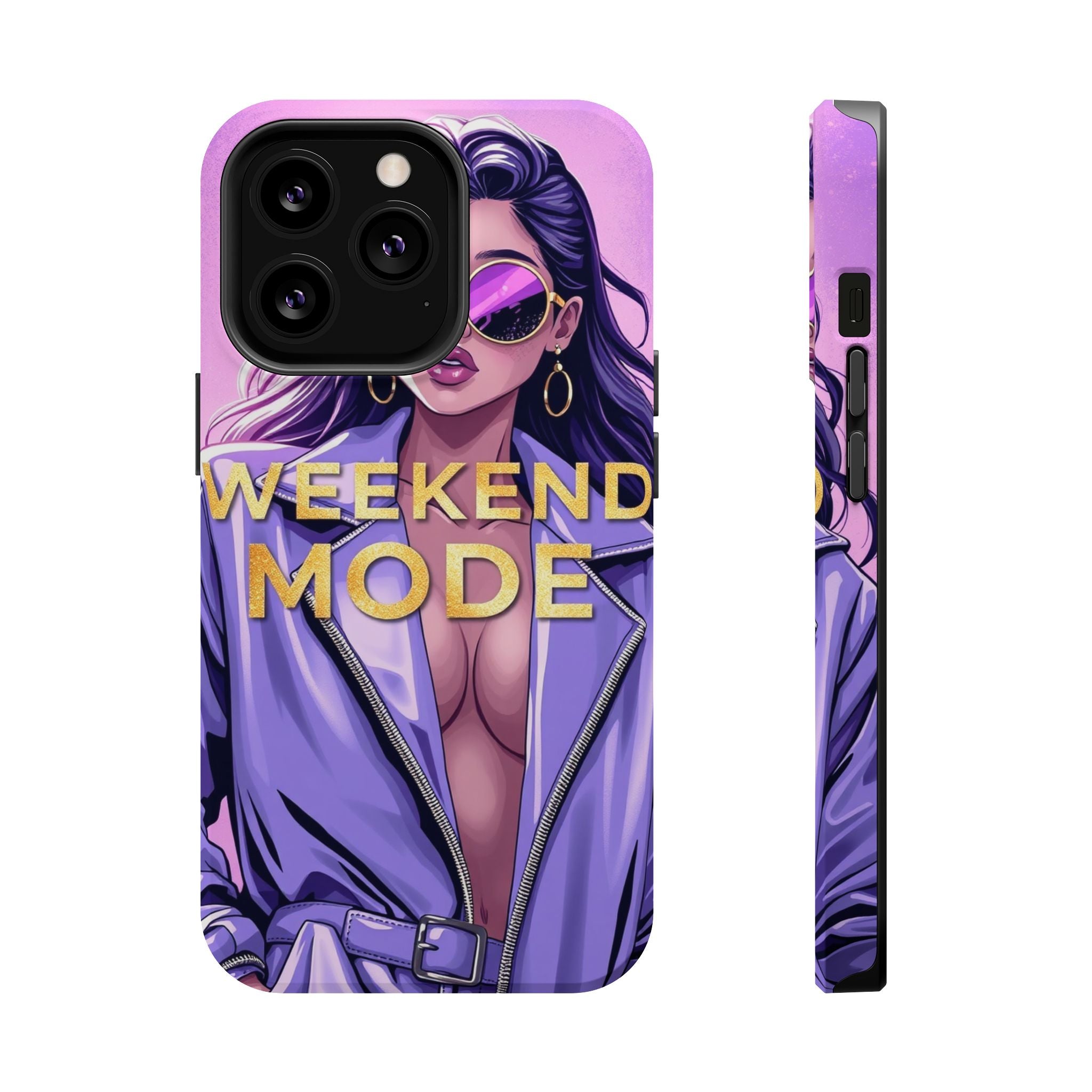 iPhone Lavender And Pearl Weekend Mode On Slim Everyday Designer Case · iPhone C