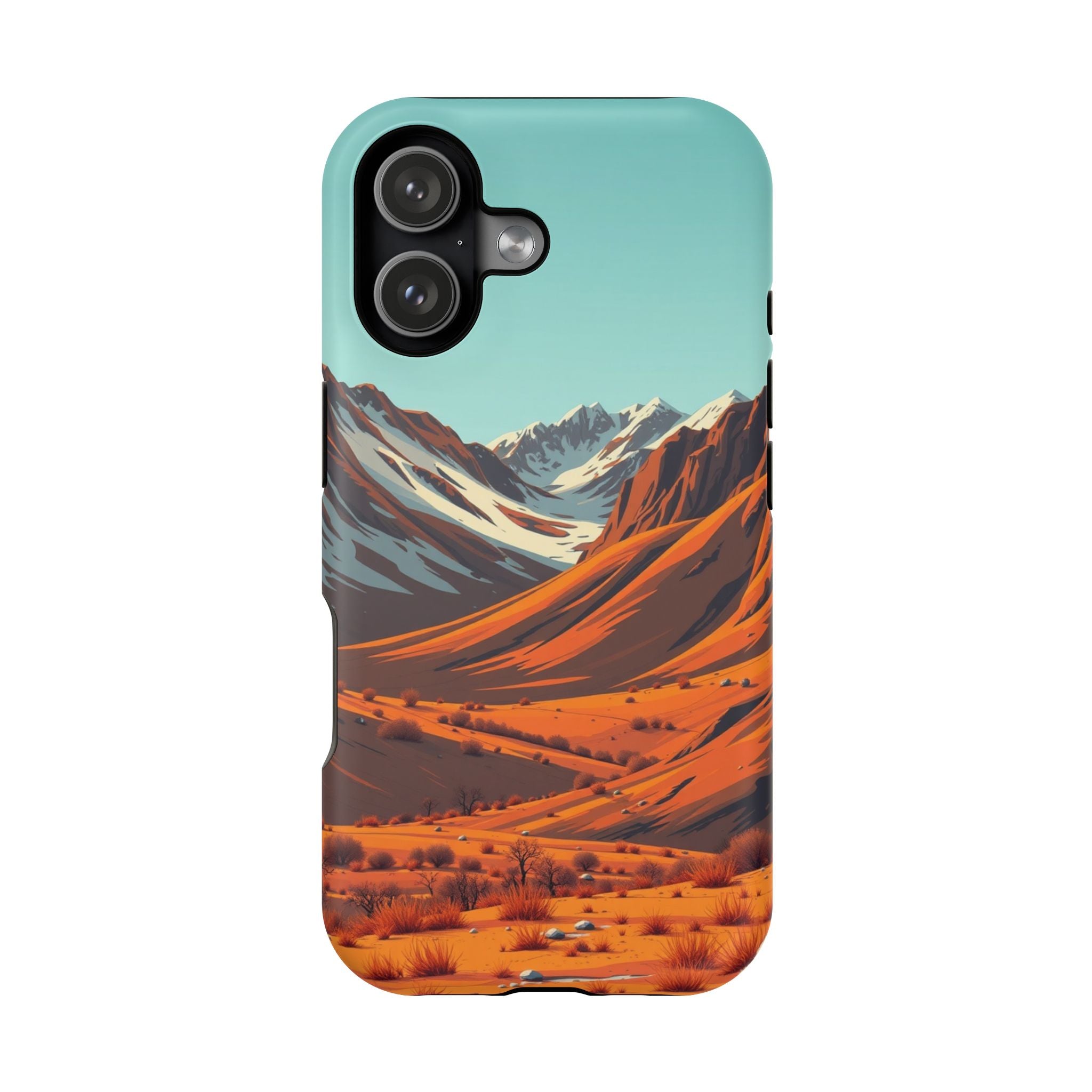 iPhone Mustard And Rust Arctic Tundra Slim Everyday Designer Case · iPhone Case
