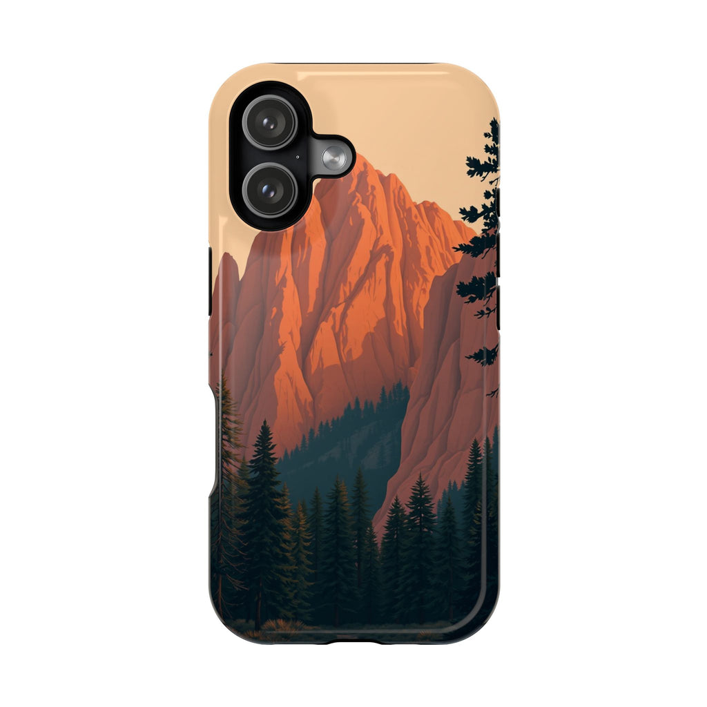 iPhone Serene Pine Ridge Design 18 Bold Modern Everyday Snap Case · iPhone Case
