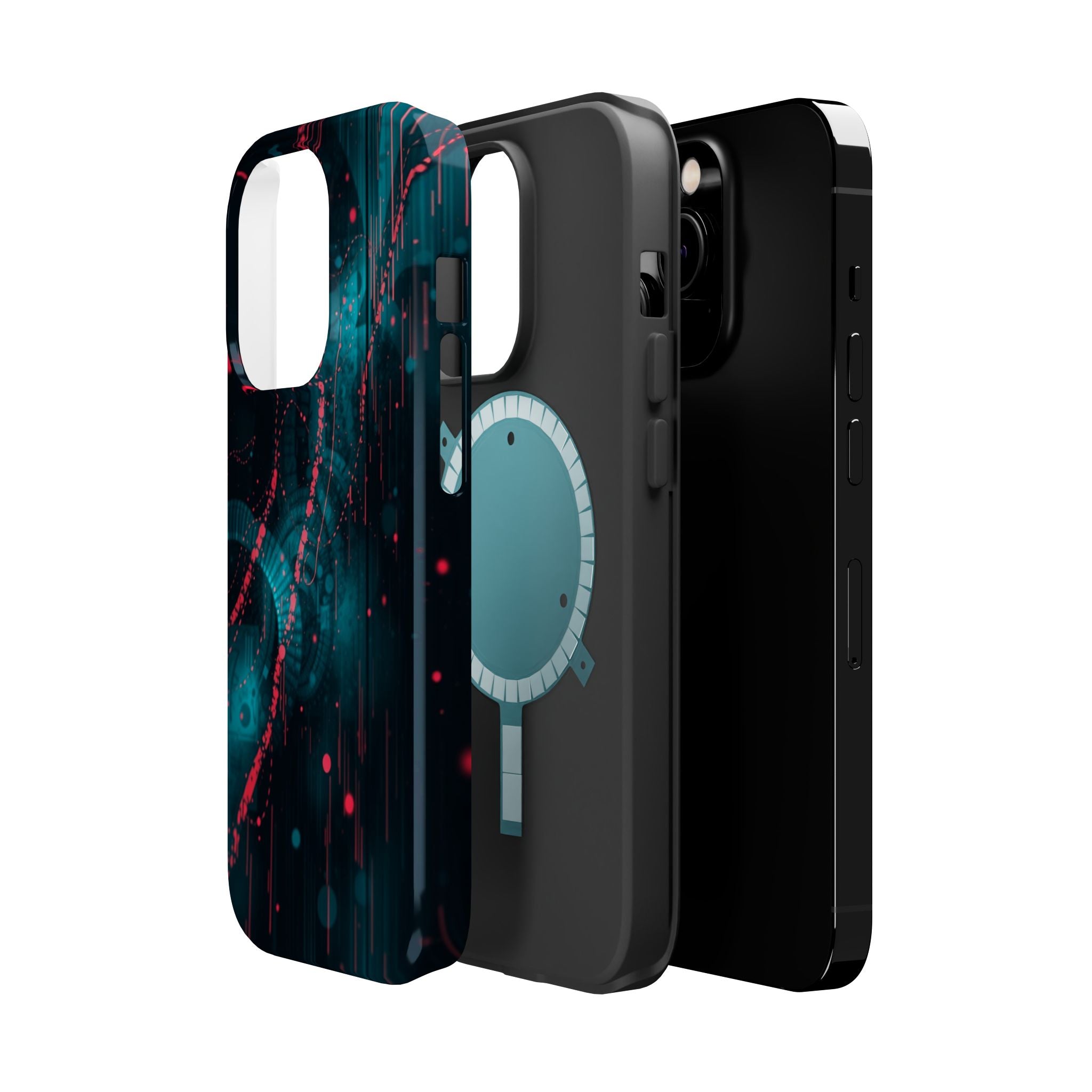 iPhone Digital Noise Cinematic Art Bold Modern Everyday Snap Case · iPhone Case