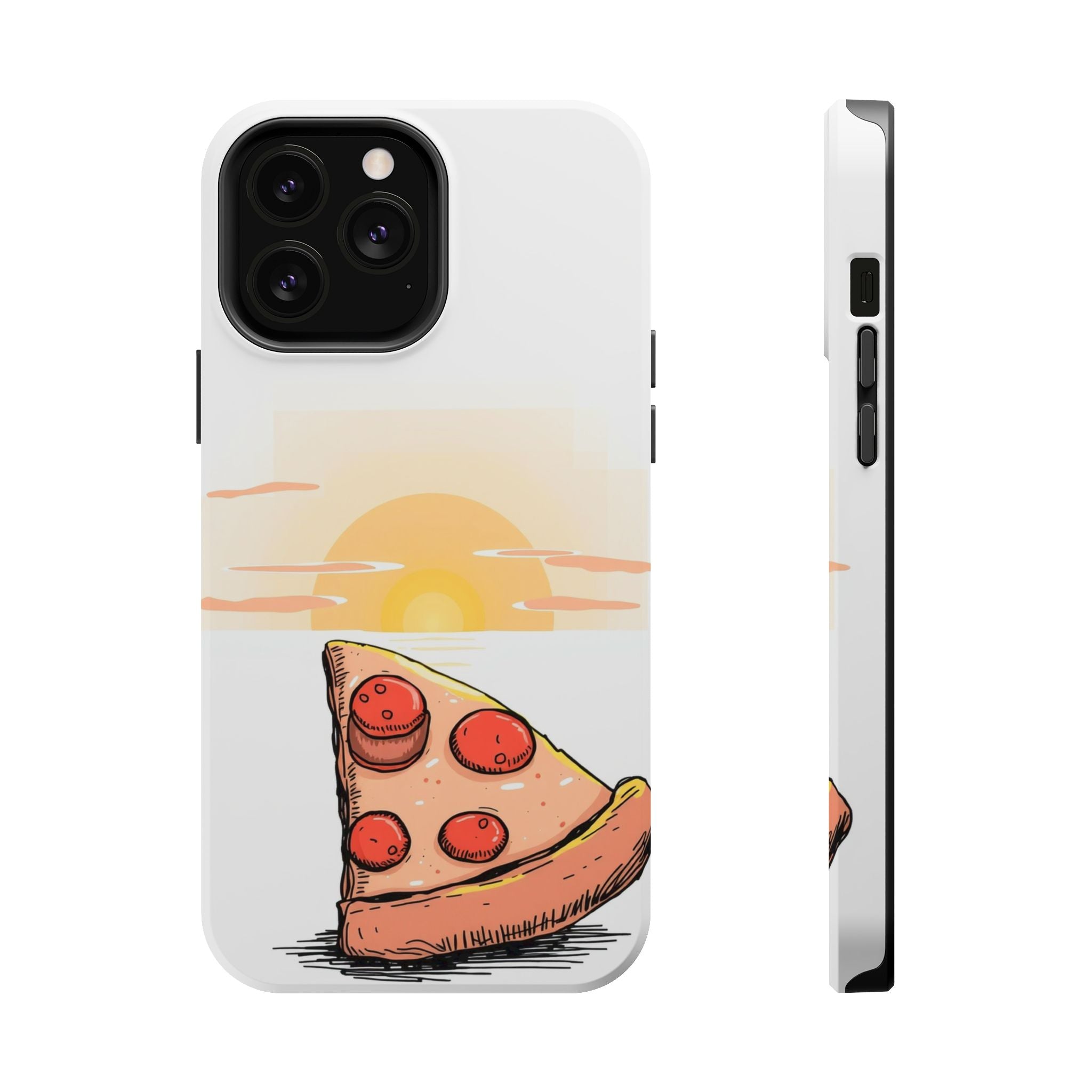 iPhone Earthy Pizza Slice Sunset Design Slim Everyday Designer Case · iPhone Cas