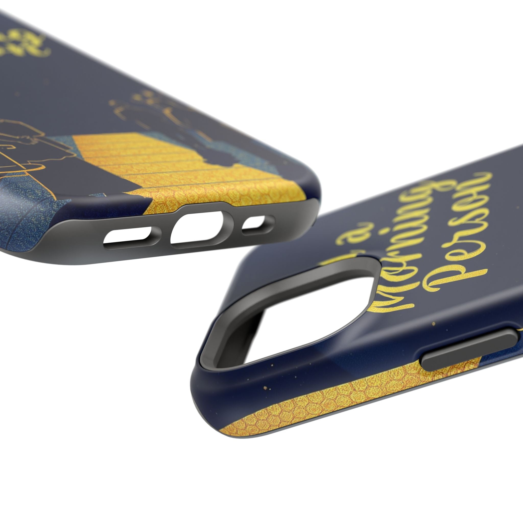 iPhone Midnight Blue And Silver Not a Morning Person Slim Snap Case · iPhone Cas
