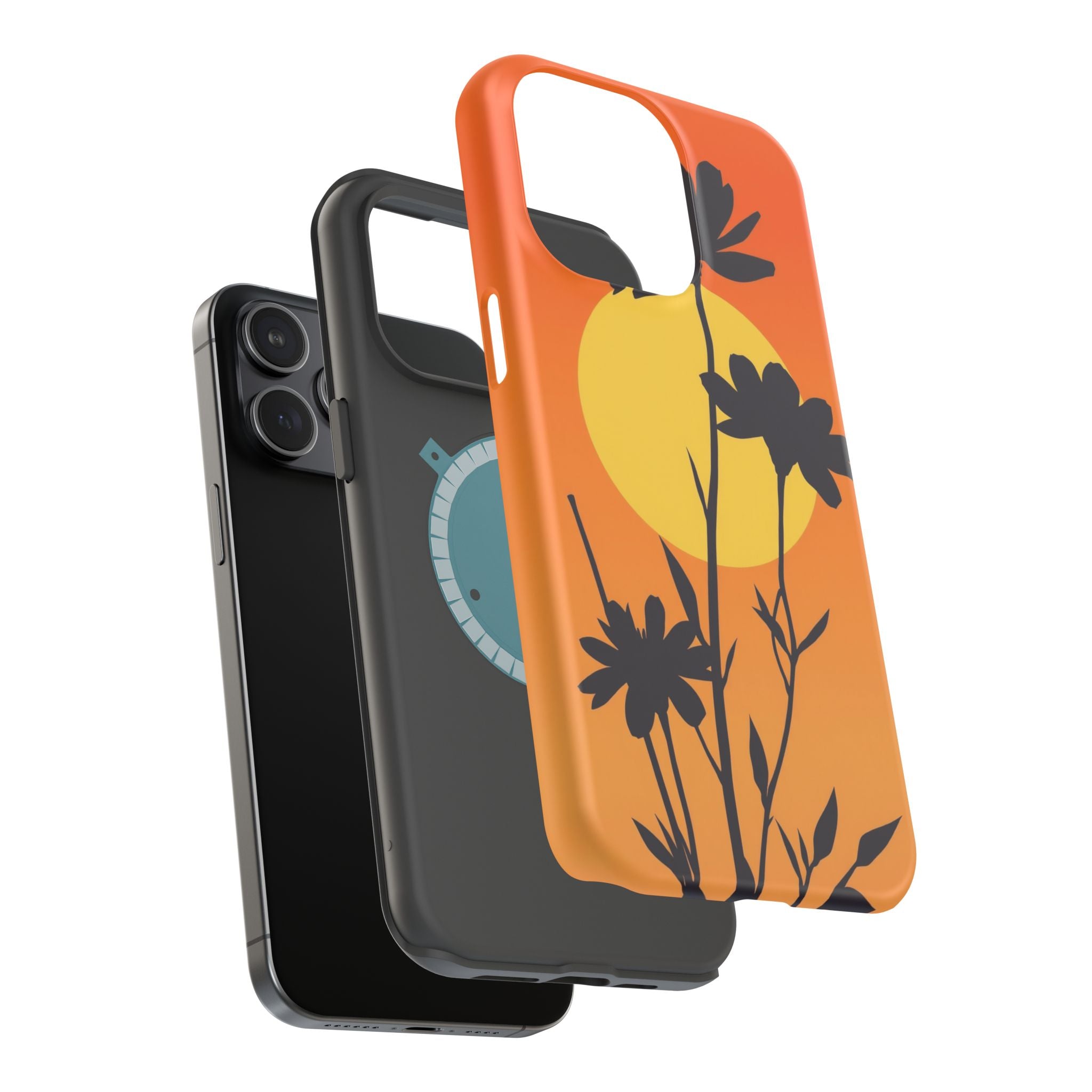 iPhone Vibrant Floral Silhouette Design Slim Everyday iPhone Designer · iPhone C