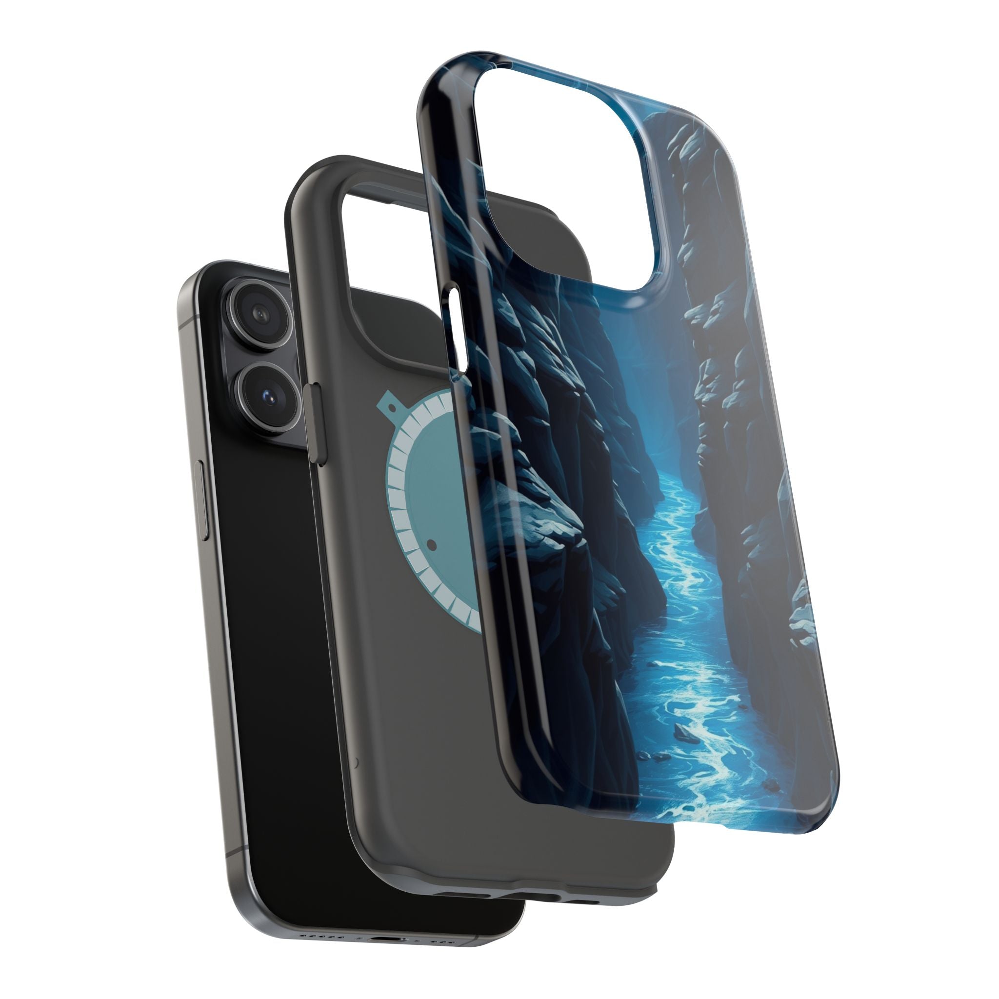 iPhone Midnight Blue And Silver River Canyon Slim iPhone Everyday · iPhone Case