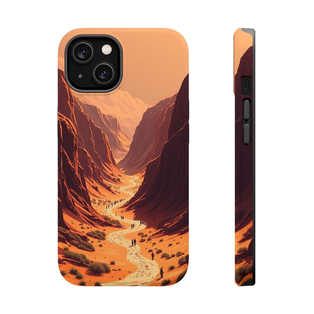 iPhone Burnt Orange And Sand Valley Floor Slim iPhone Everyday Designer · iPhone