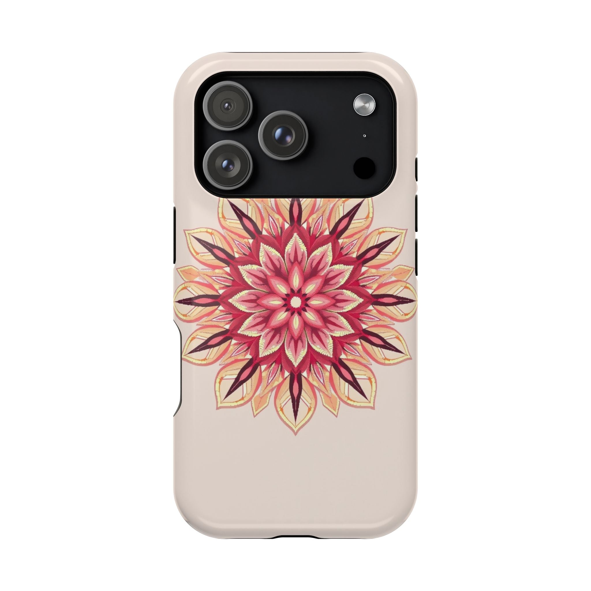 iPhone Floral Mandala Pixel Art -Bit Slim Everyday Designer Case · iPhone Case