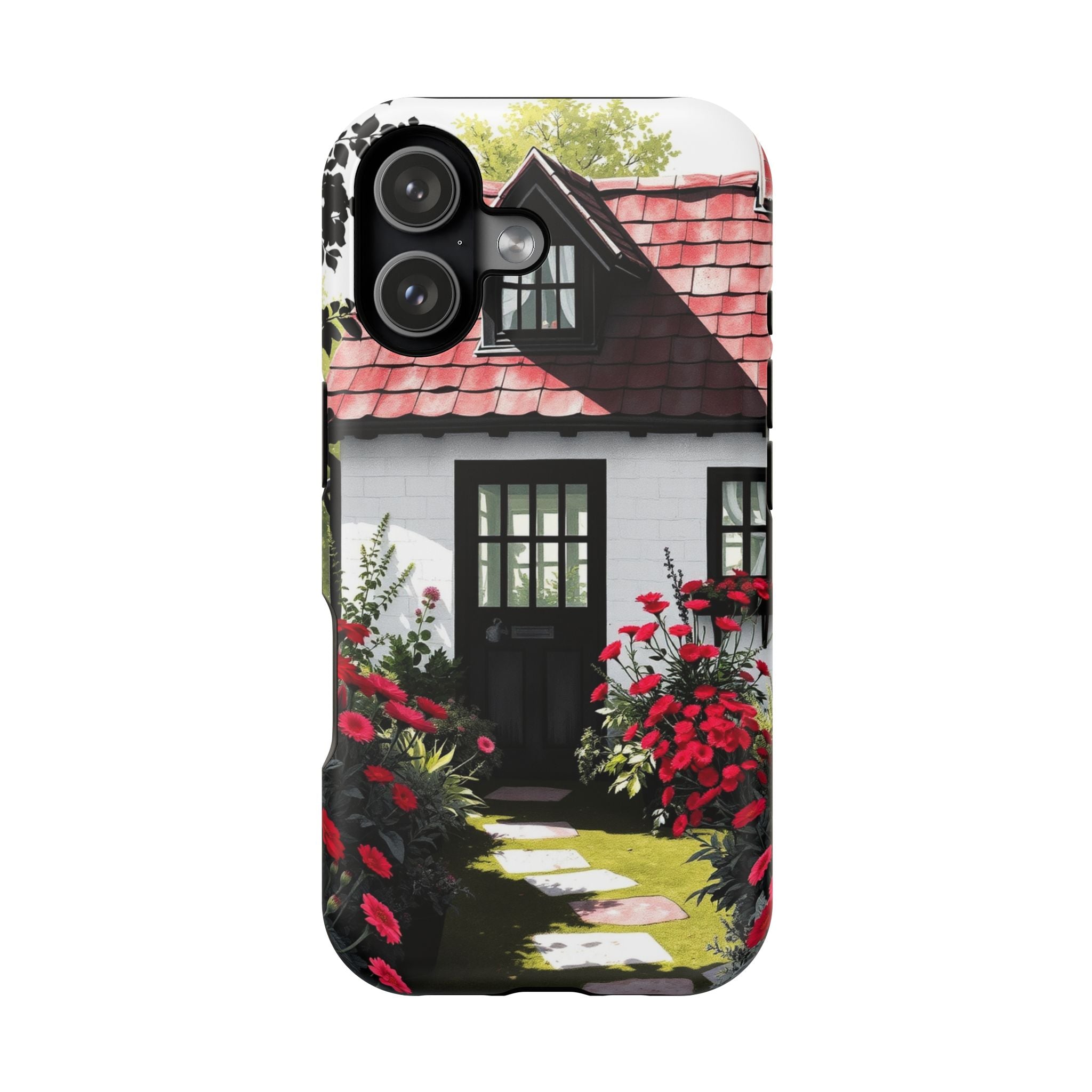 iPhone Cottage Garden Vibrant Watercolor Slim Snap Case · iPhone Case