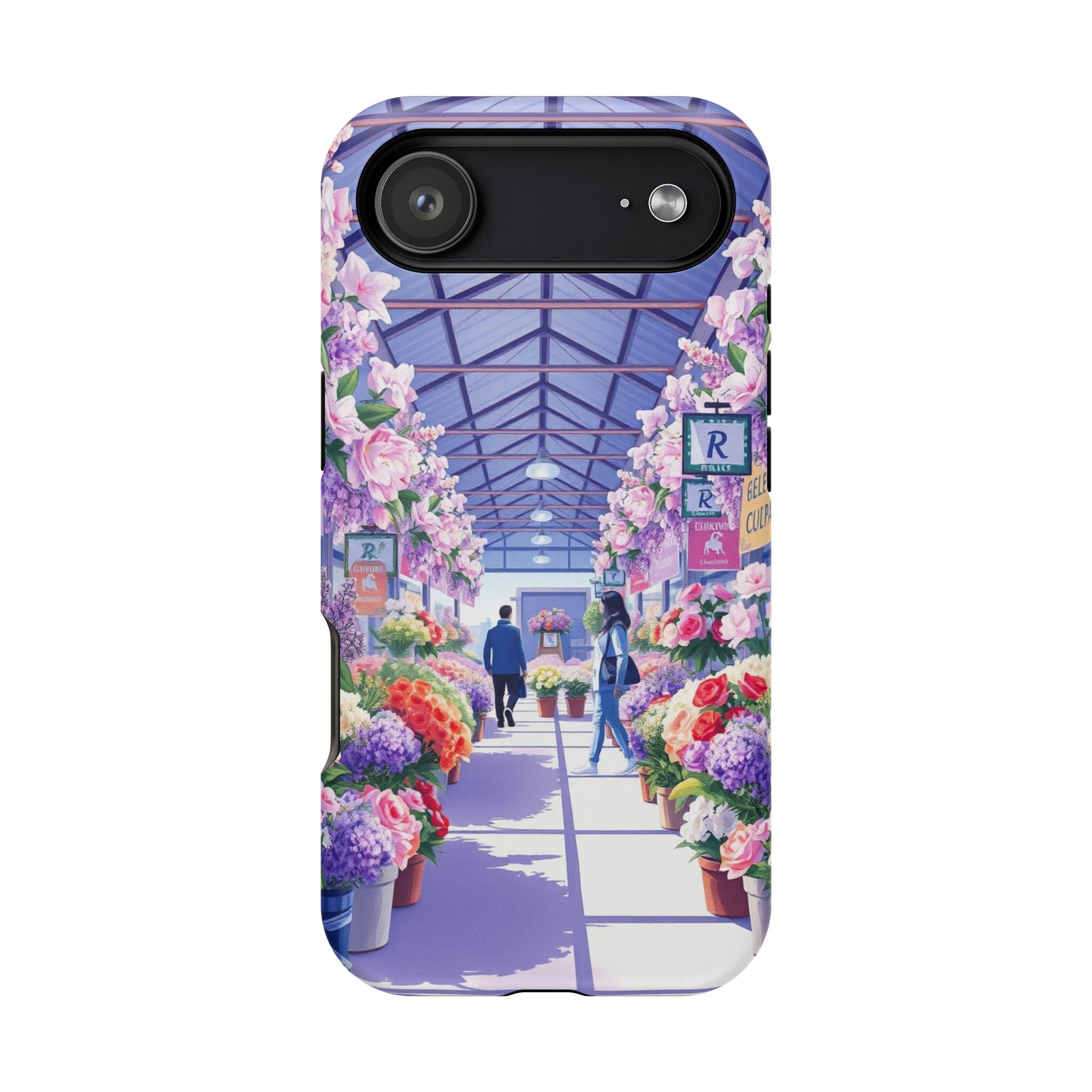 iPhone Flower Market Cinematic Art Clean Minimal Snap Cas Slim Snap Case · iPhon