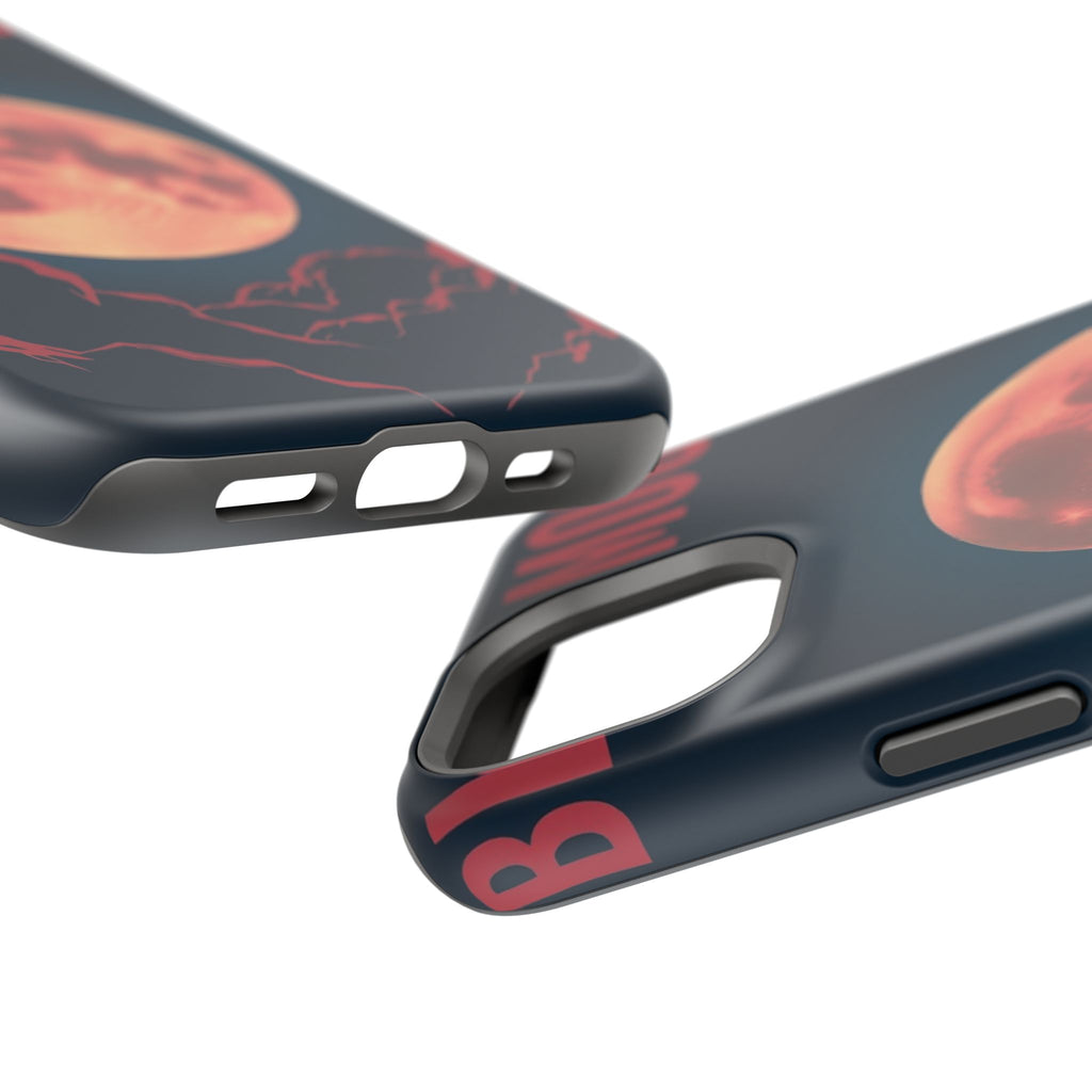 iPhone Blood Moon Rise Vintage Retro Poster Slim Everyday Designer Case · iPhone