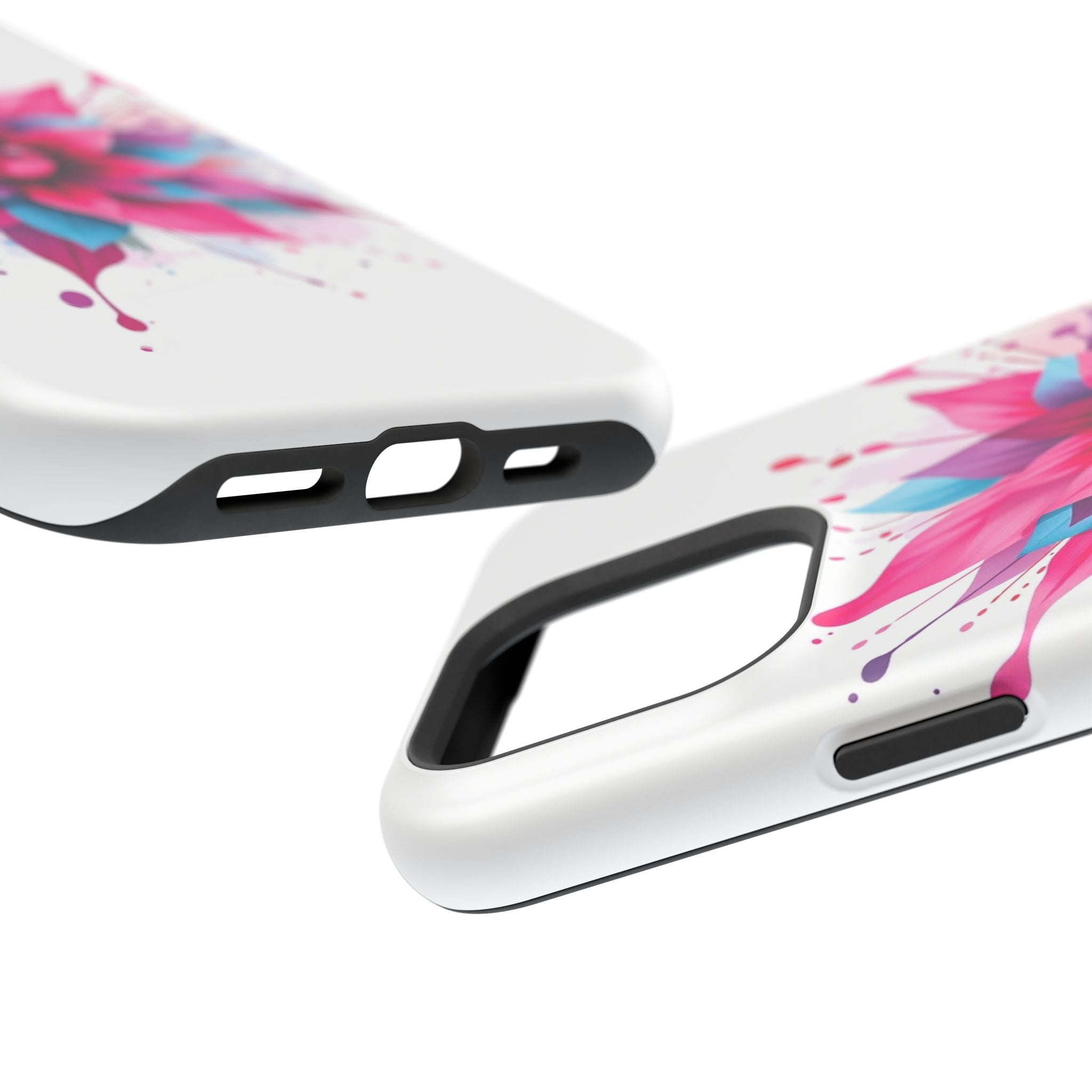 iPhone Floral Watercolor Splash Electric Art Slim iPhone Everyday · iPhone Case