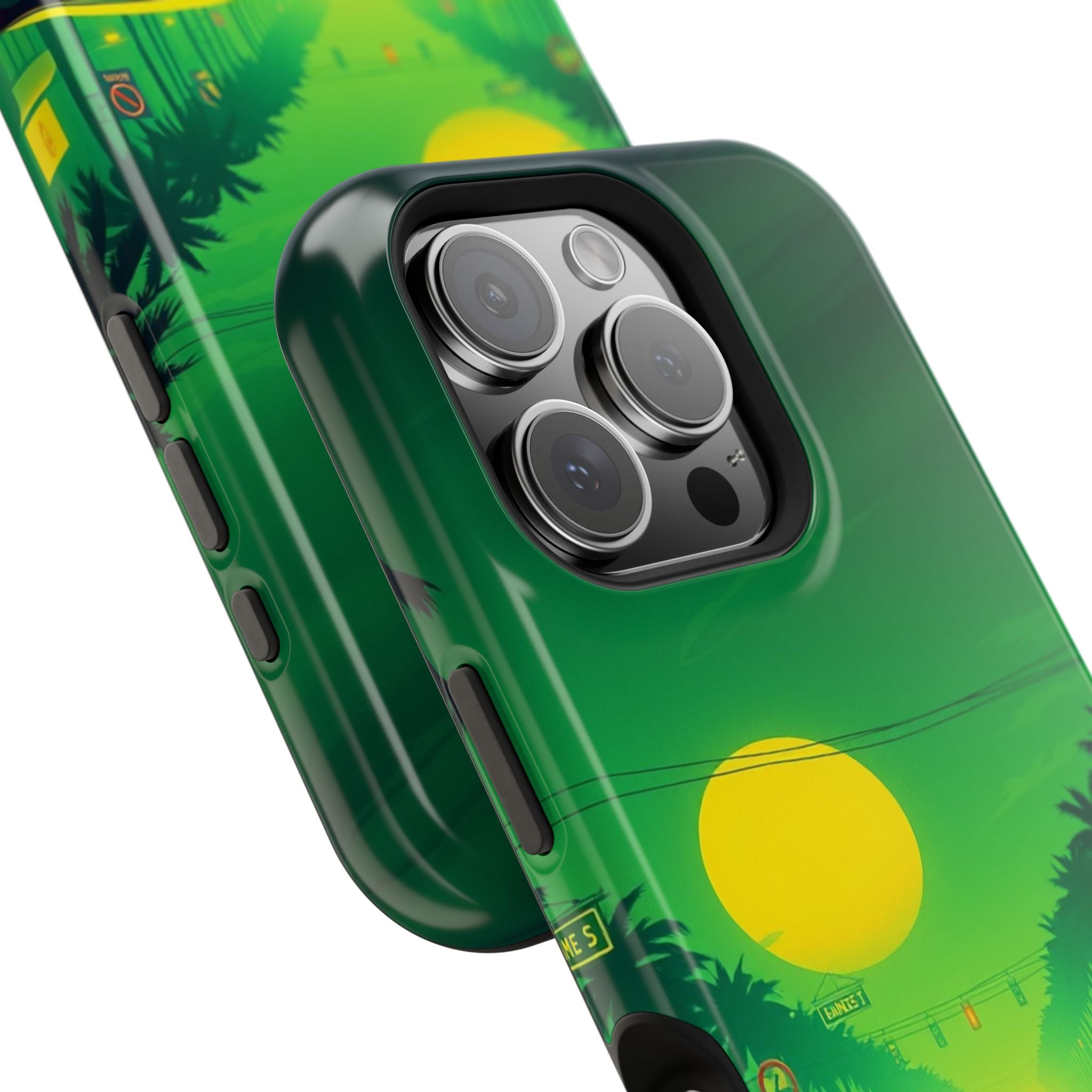 iPhone Dreamy Sunset Drive 80s Design Slim Everyday Designer Case · iPhone Case