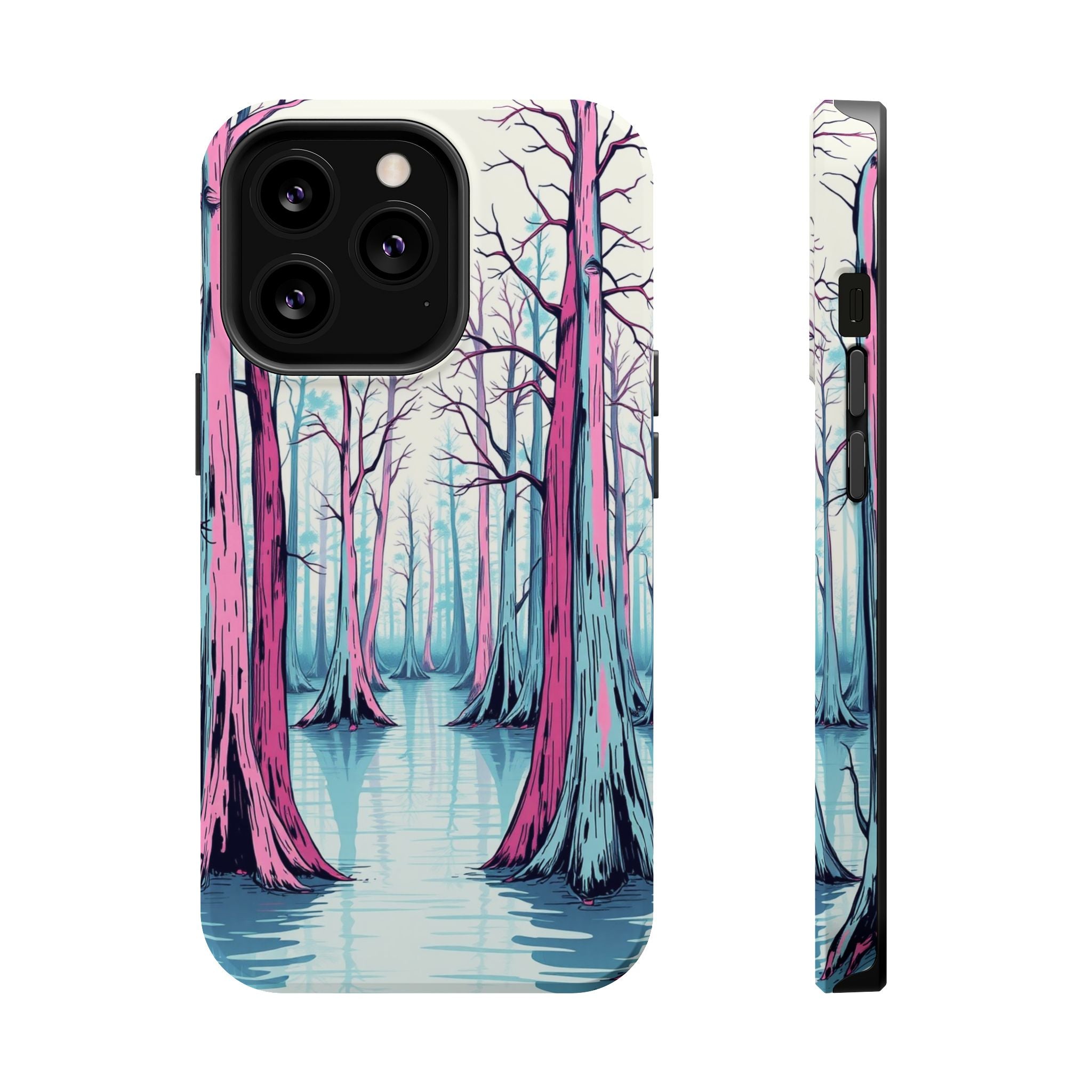 iPhone Cypress Swamp Hand-Drawn Sketch Slim Everyday Designer Case · iPhone Case