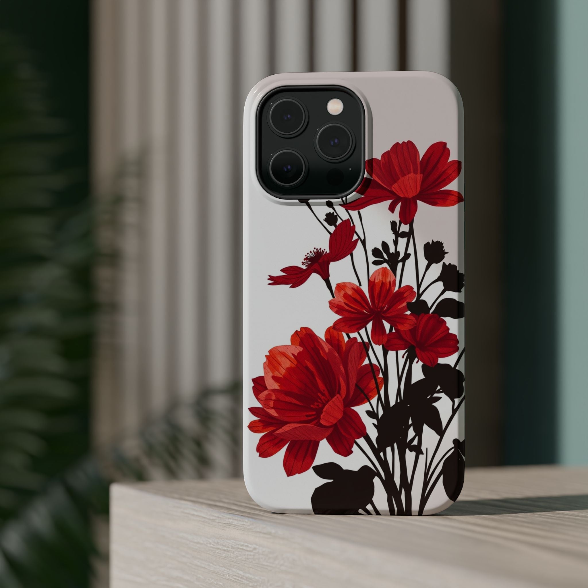 iPhone Floral Silhouette Cinematic Art Slim Snap Case · iPhone Case