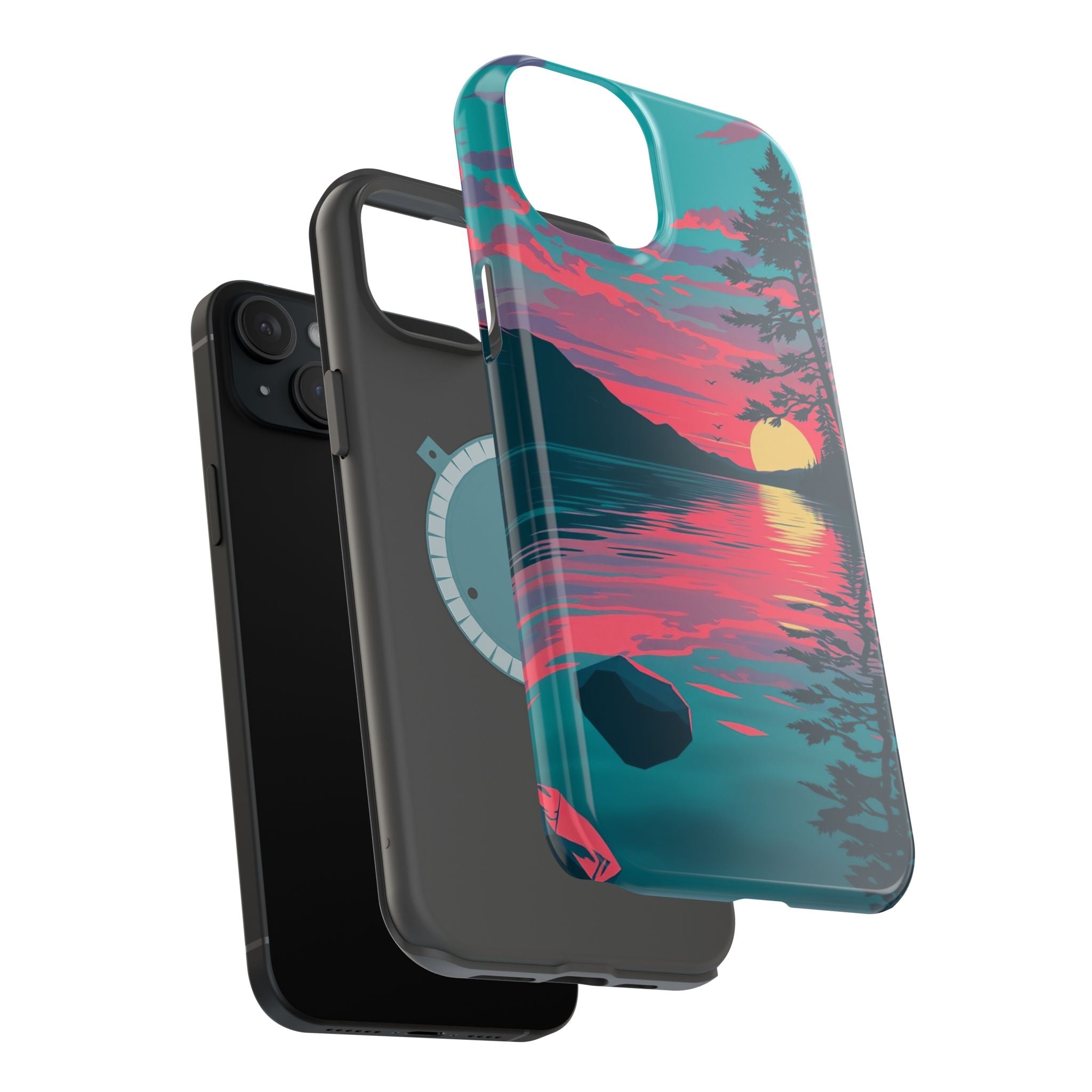 iPhone Dreamy Lake at Twilight Design Slim Everyday iPhone 16 Designer · iPhone