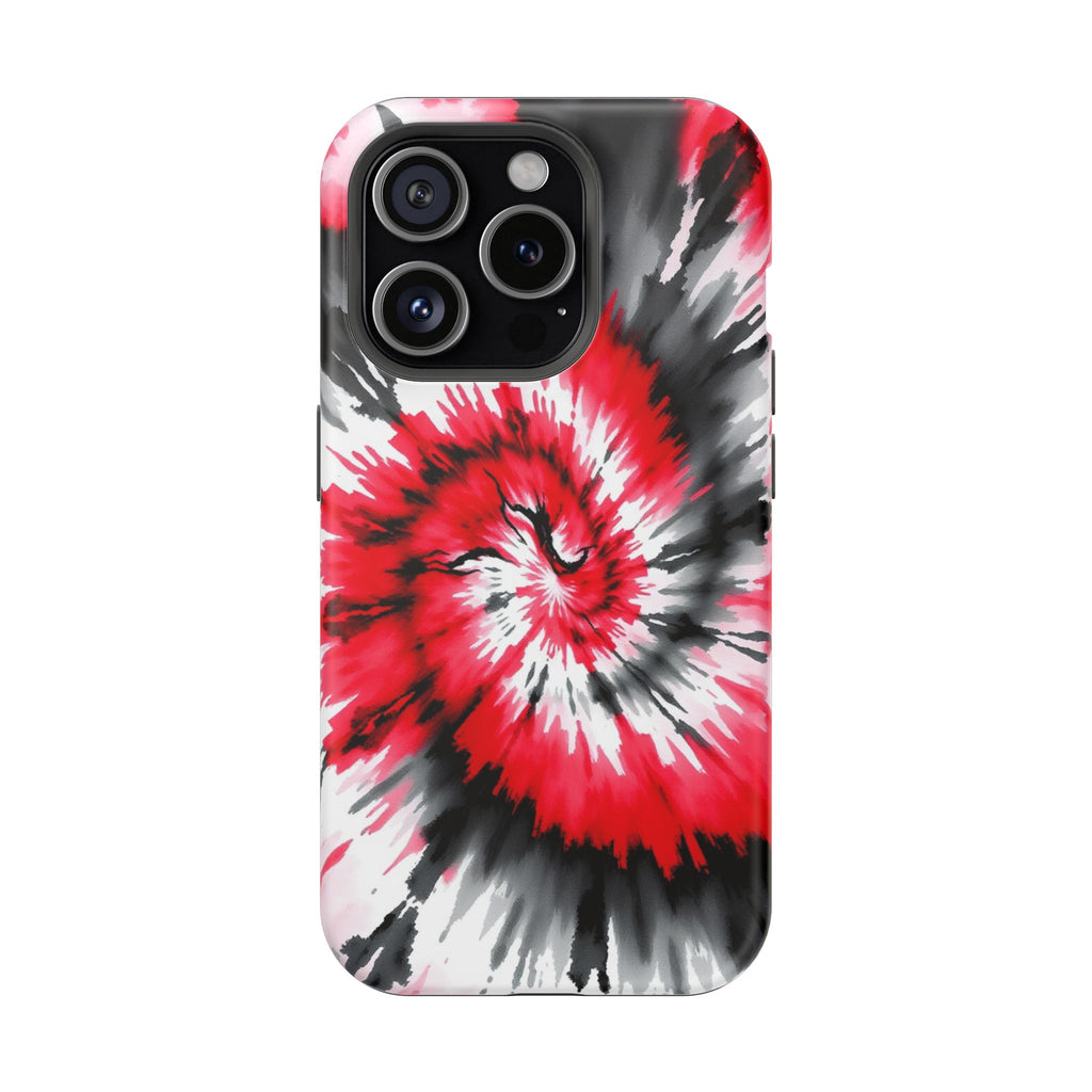 iPhone Black And Crimson Tie-Dye Vortex Slim Everyday iPhone Designer · iPhone C