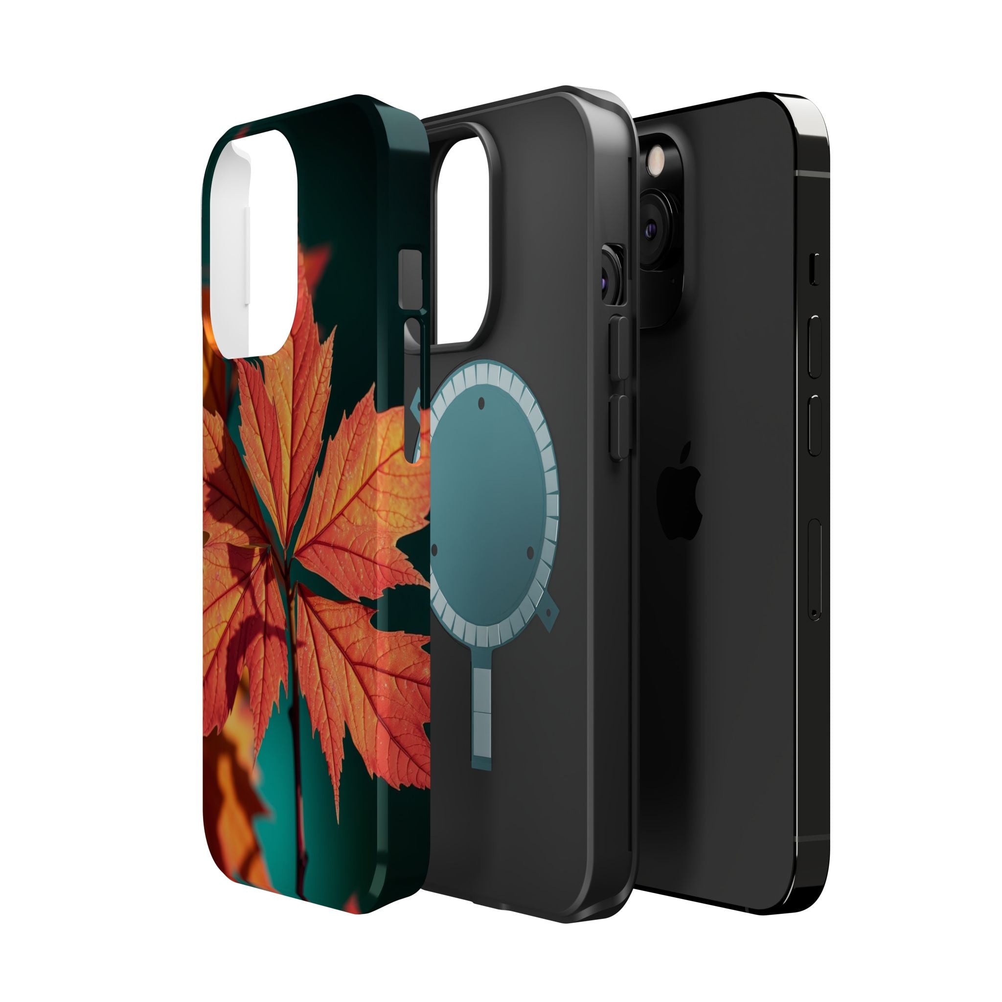 iPhone Autumn Maple Electric Art 15 Slim Everyday Designer Case · iPhone Case