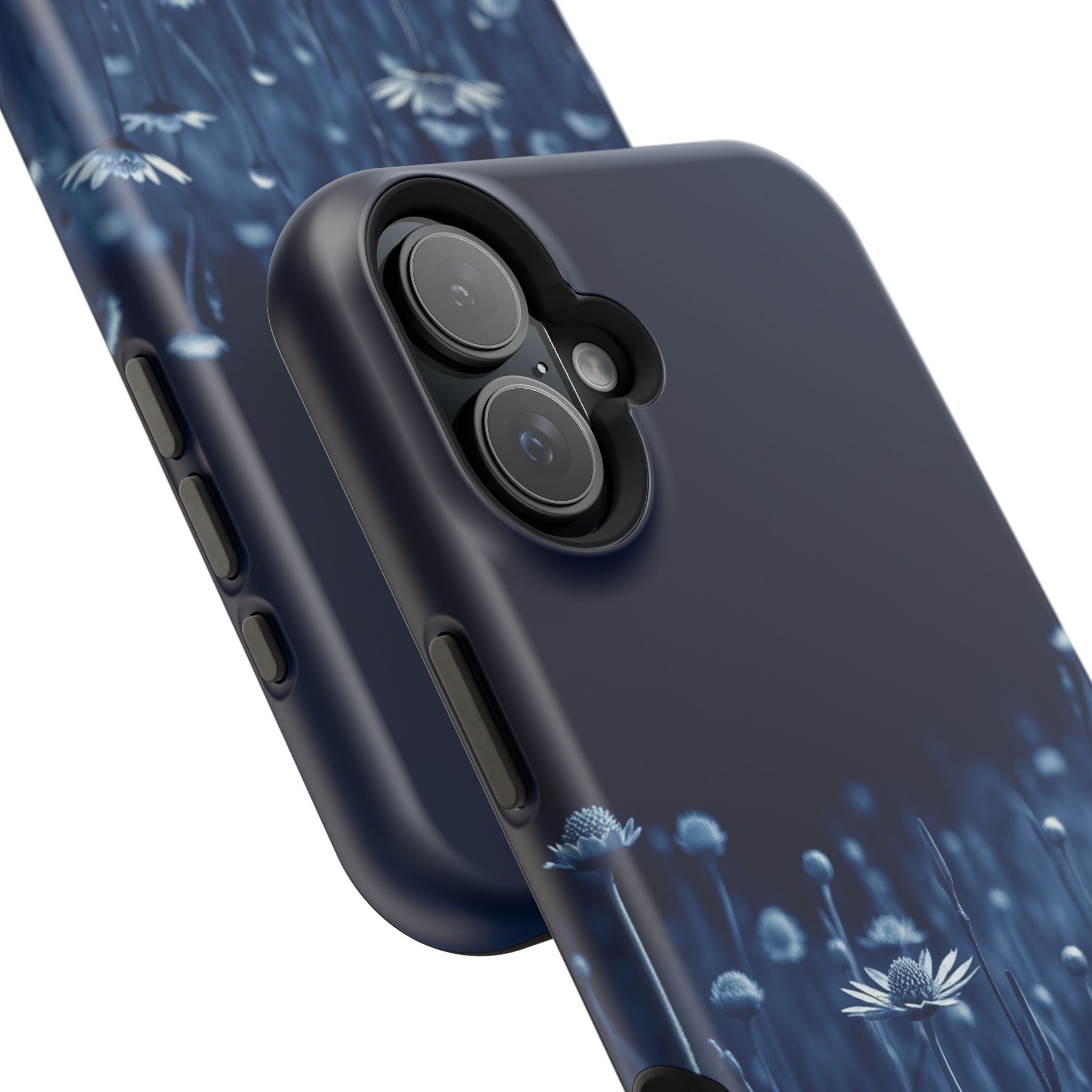 iPhone Midnight Blue And Silver Wildflower Field Clean iPhone Minimal · iPhone C