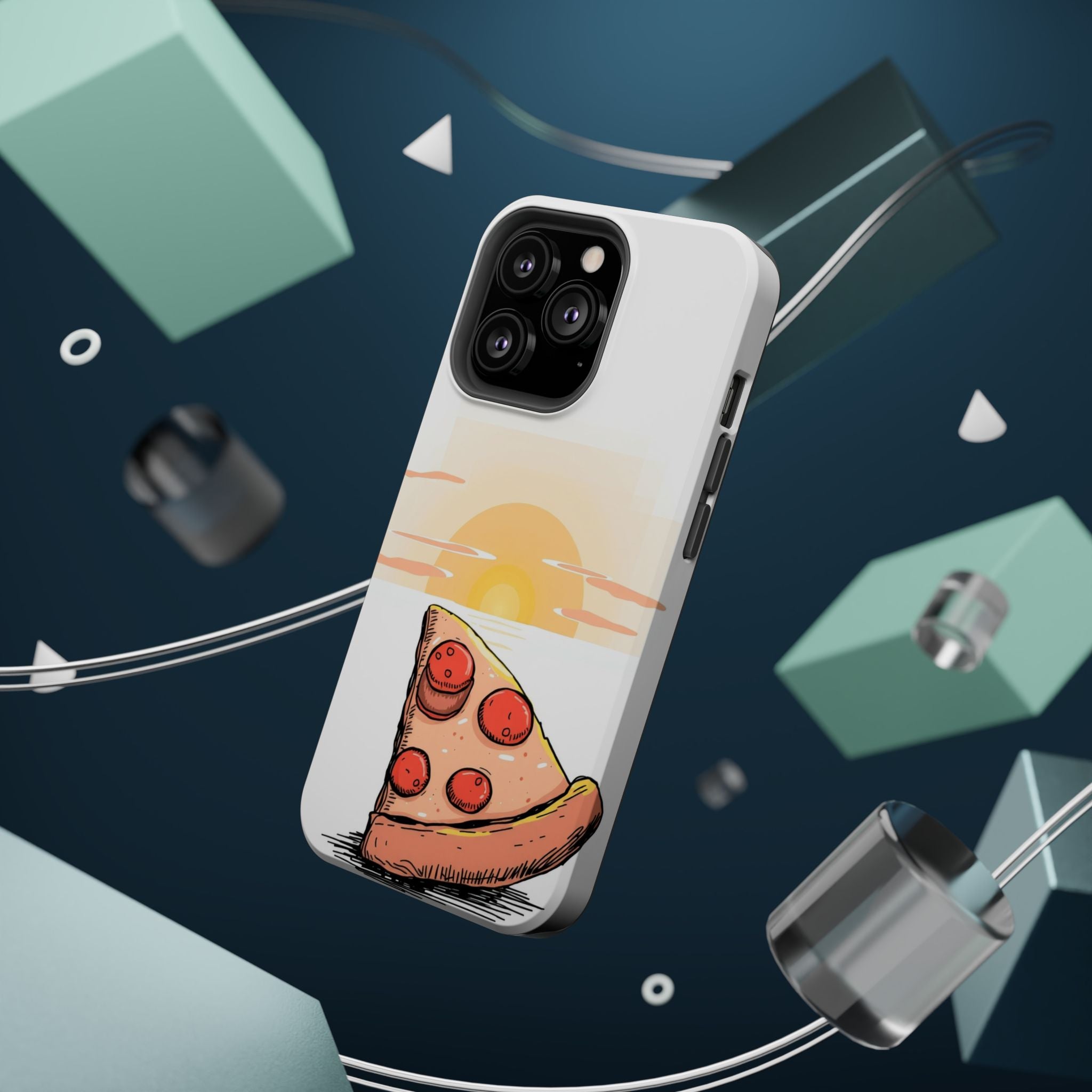 iPhone Earthy Pizza Slice Sunset Design Slim Everyday Designer Case · iPhone Cas