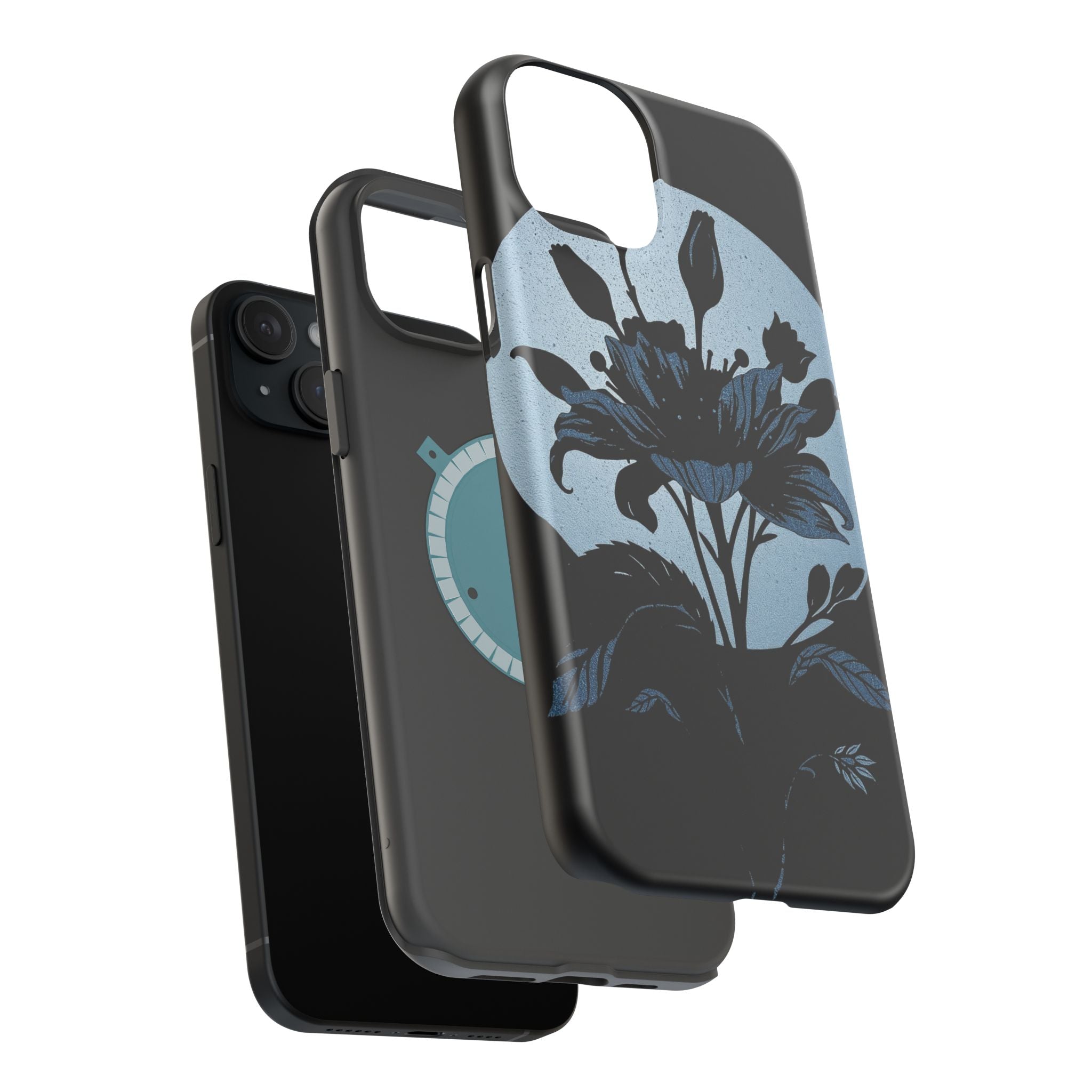 iPhone Radiant Floral Silhouette Design Slim Everyday Designer Case · iPhone Cas