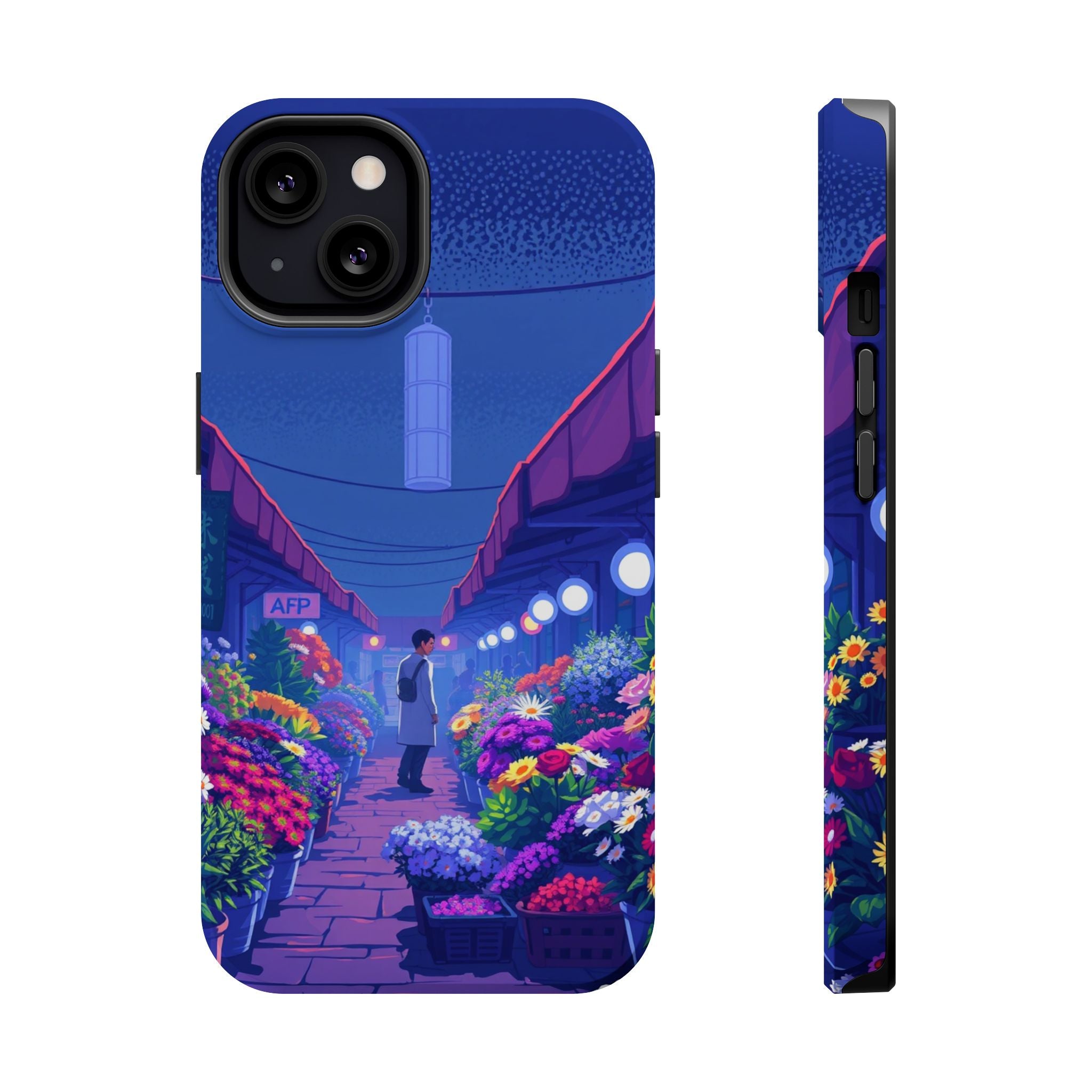 iPhone Flower Market Electric Art Bold Modern Everyday Snap Case · iPhone Case