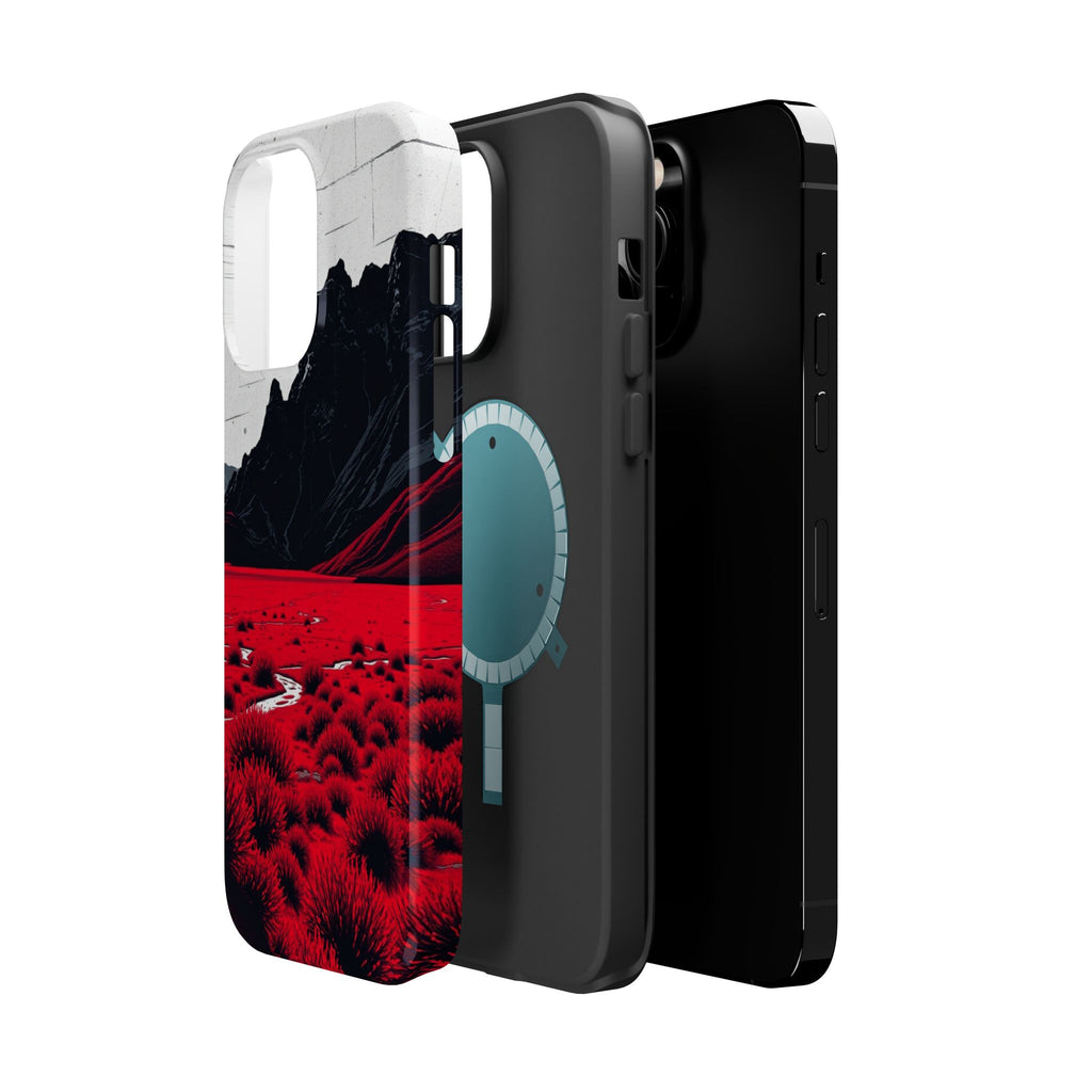iPhone Black And Crimson Tundra Expanse Slim Everyday iPhone 15 · iPhone Case