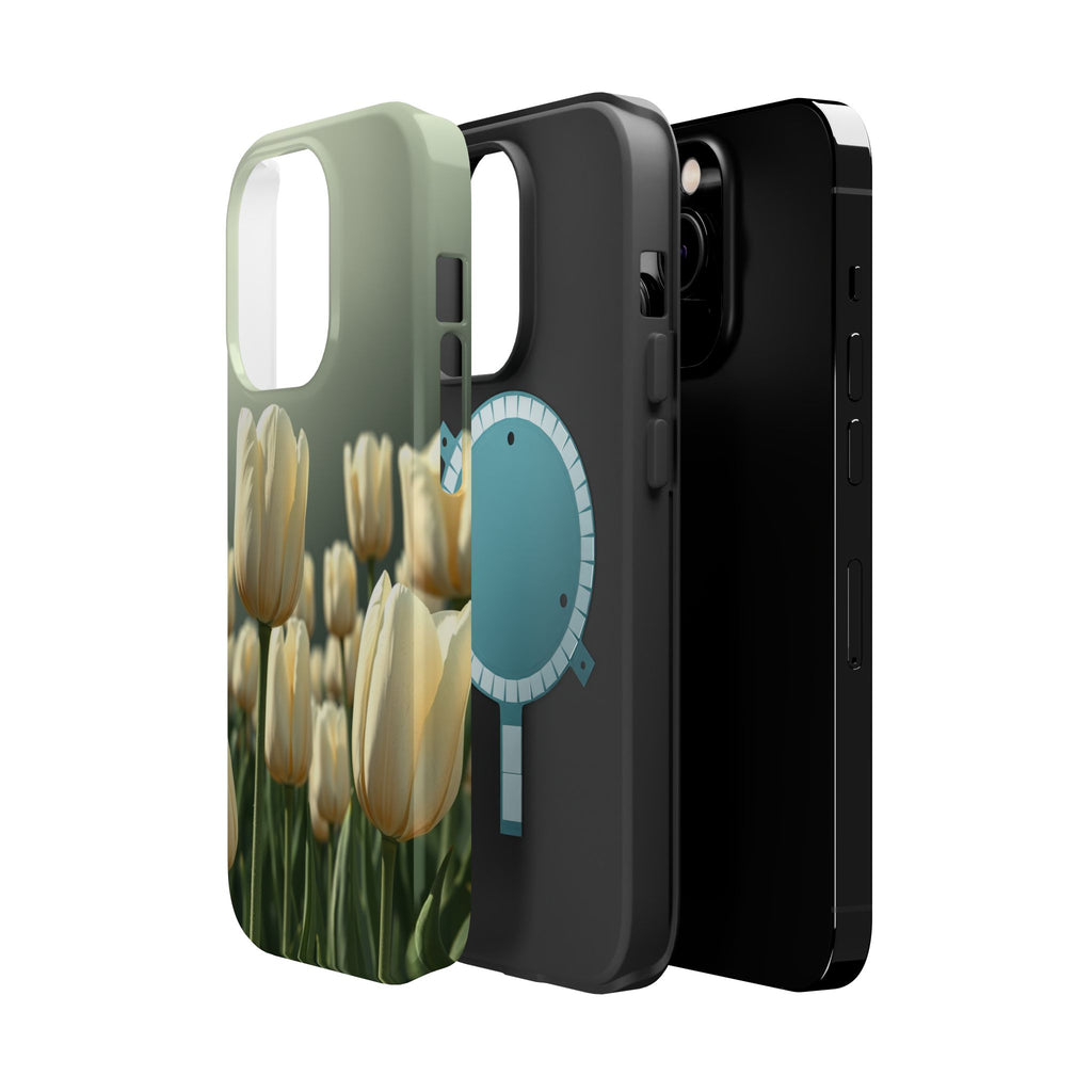 iPhone Tulip Row Serene Design Slim Everyday Designer Case · iPhone Case